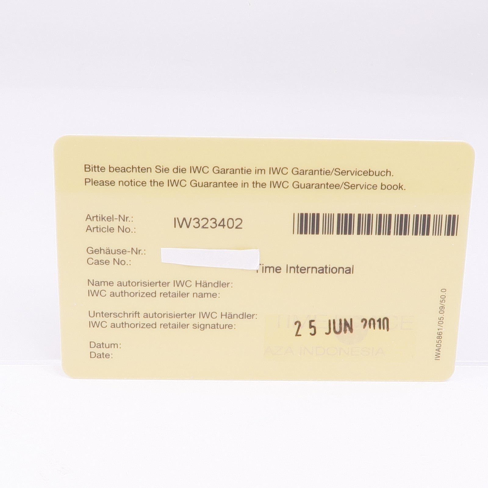 IWC Ingenieur Automatic Climate Action IW323402