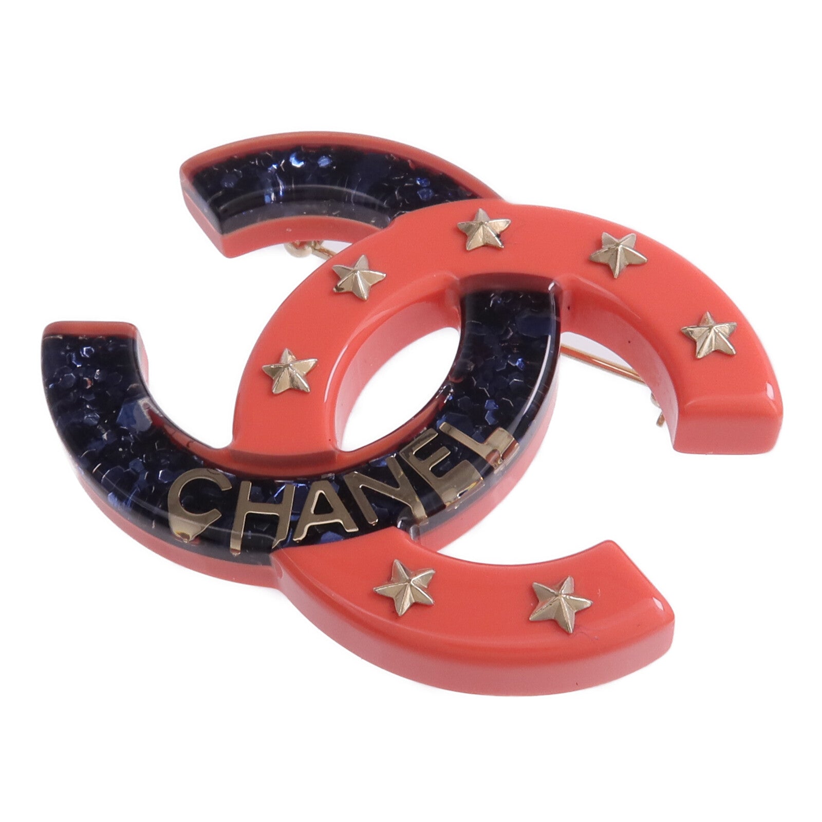 CHANEL PVC Brooch金扣胸針