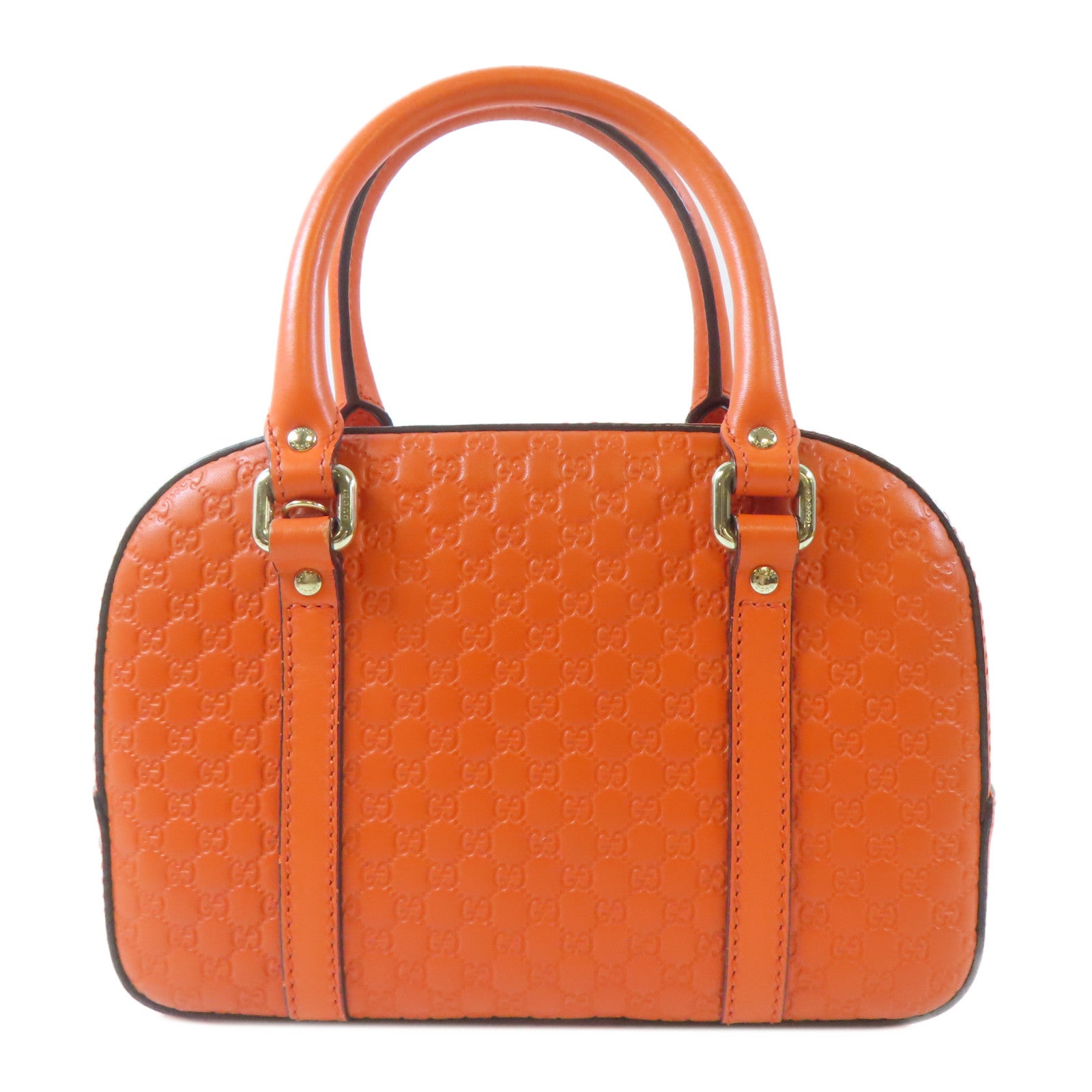 GUCCI 牛皮皮革Guccissima 2 Way Shoulder金扣手挽肩背兩用袋橙色