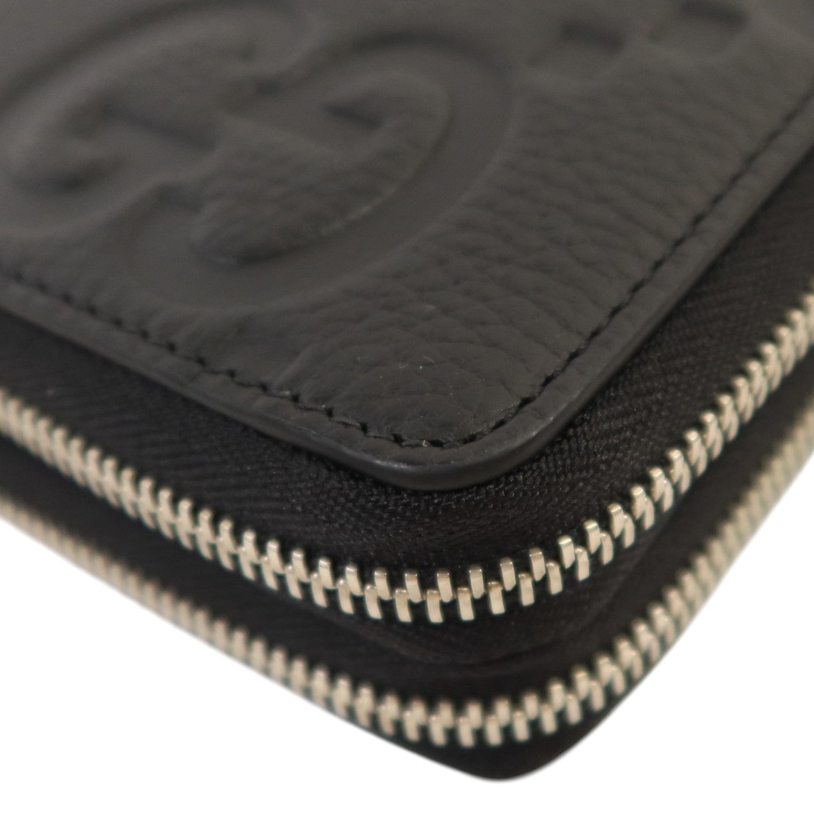 GUCCI 【激減優惠】牛皮皮革GG Travel Document Case銀扣手挽袋