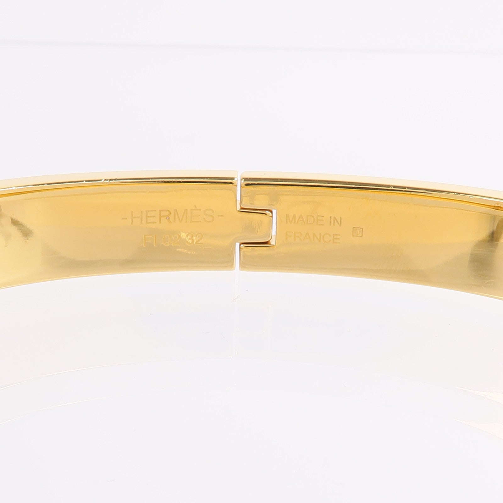 HERMES 金屬/琺瑯Mini Clic Chaine d'Ancre手鐲