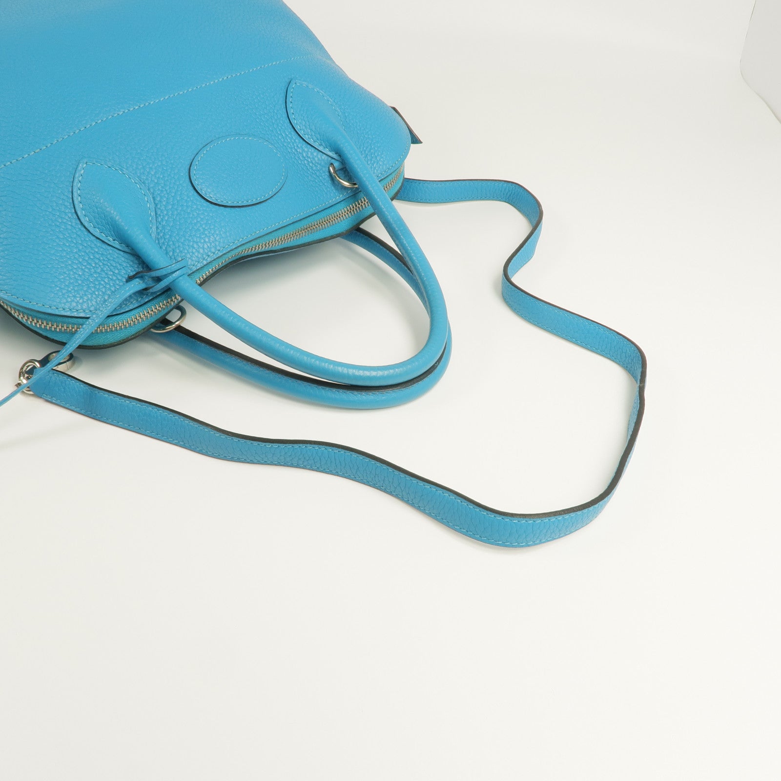 HERMES Clemence皮革Bolide 31銀扣手挽袋