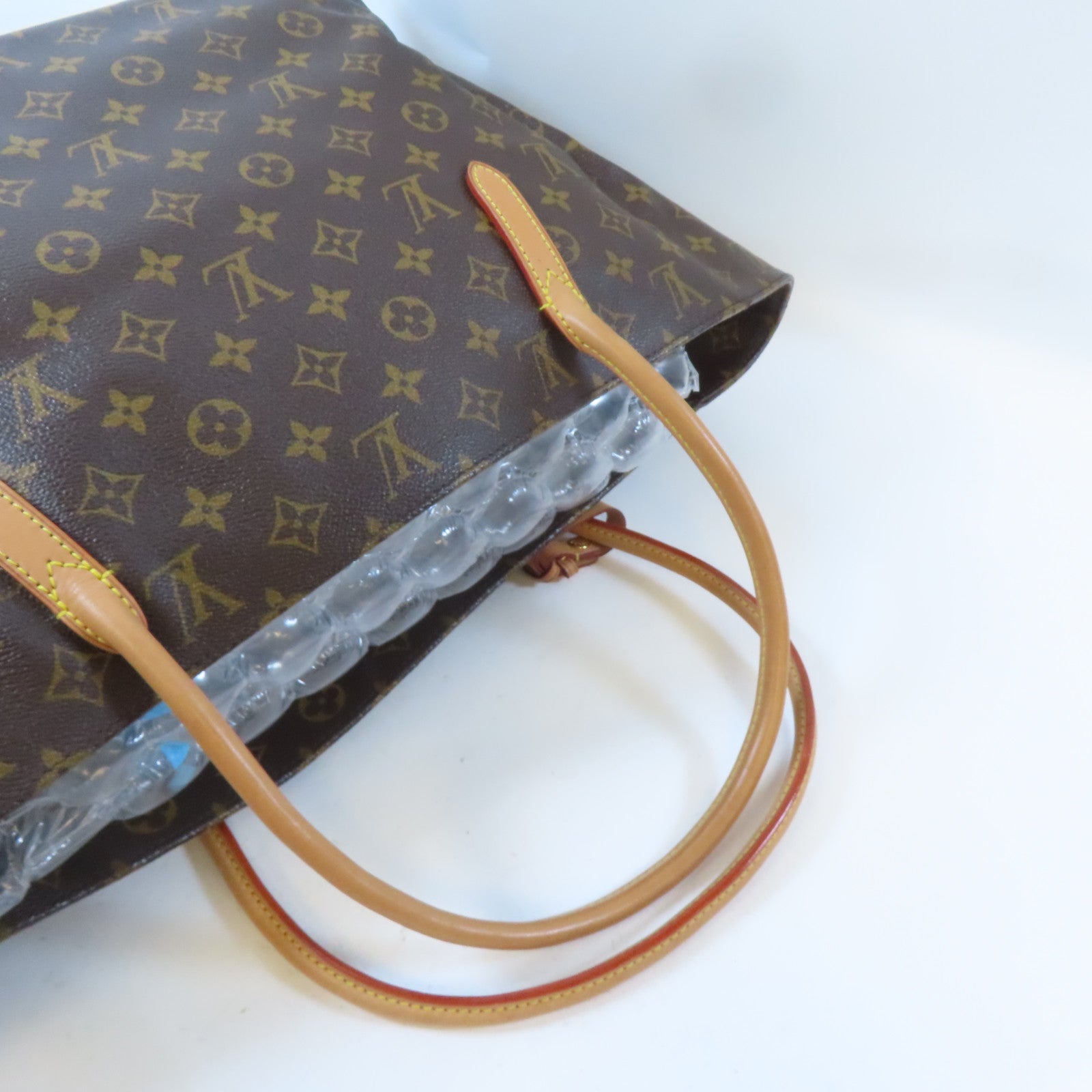 LOUIS VUITTON Monogram Raspail MM金扣肩背袋/手挽袋啡色