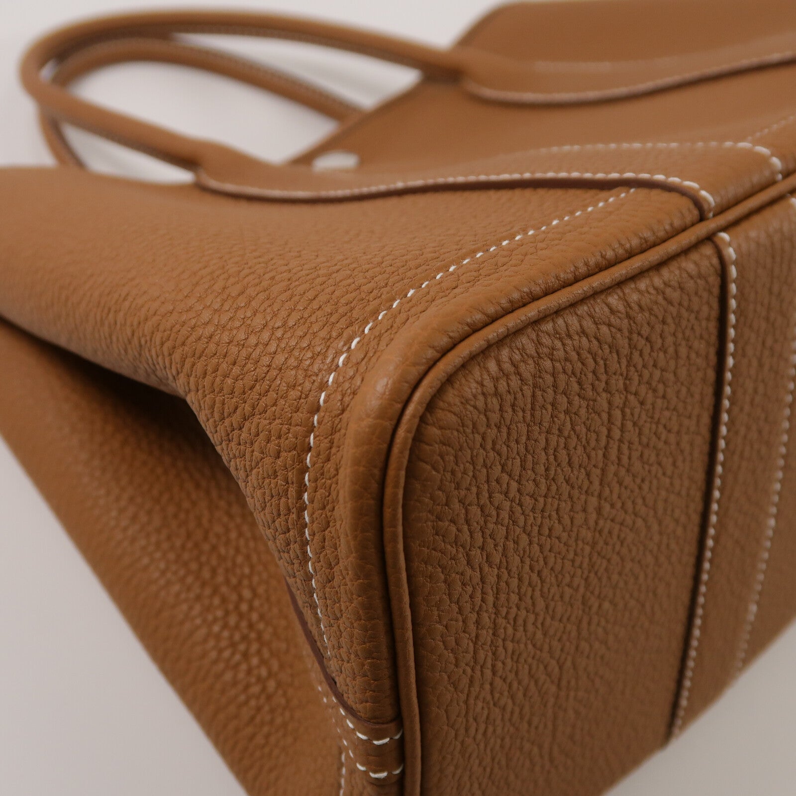 HERMES Negonda皮革Garden Party TPM手挽袋Gold
