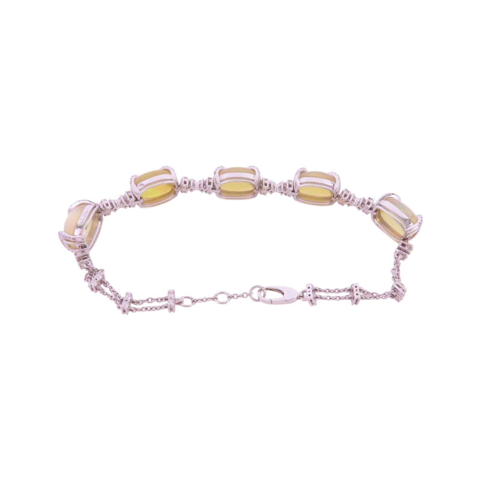 JEWELRY 18K白金Opal Diamond Bracelet蛋白石/鑽石手鏈