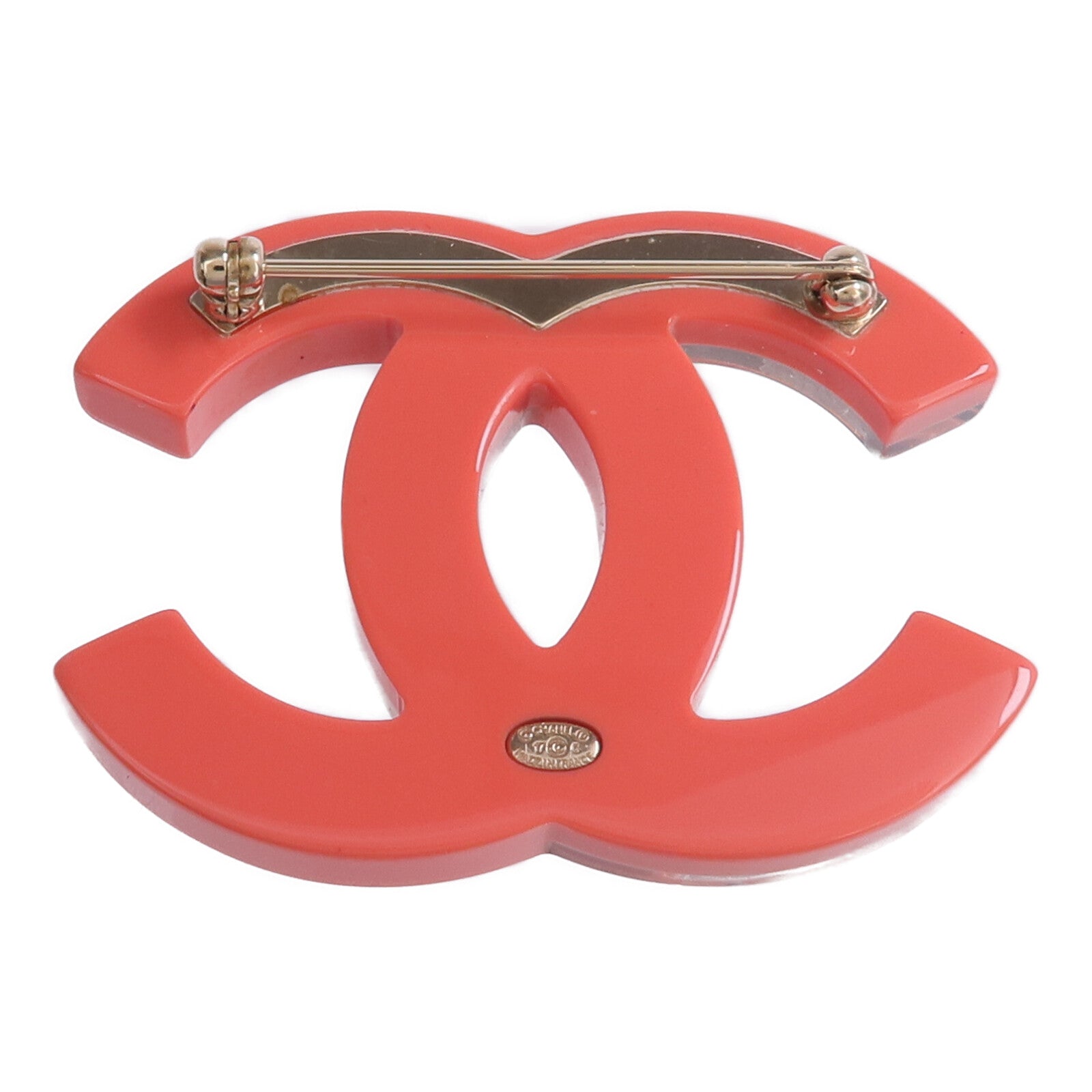 CHANEL PVC Brooch金扣胸針