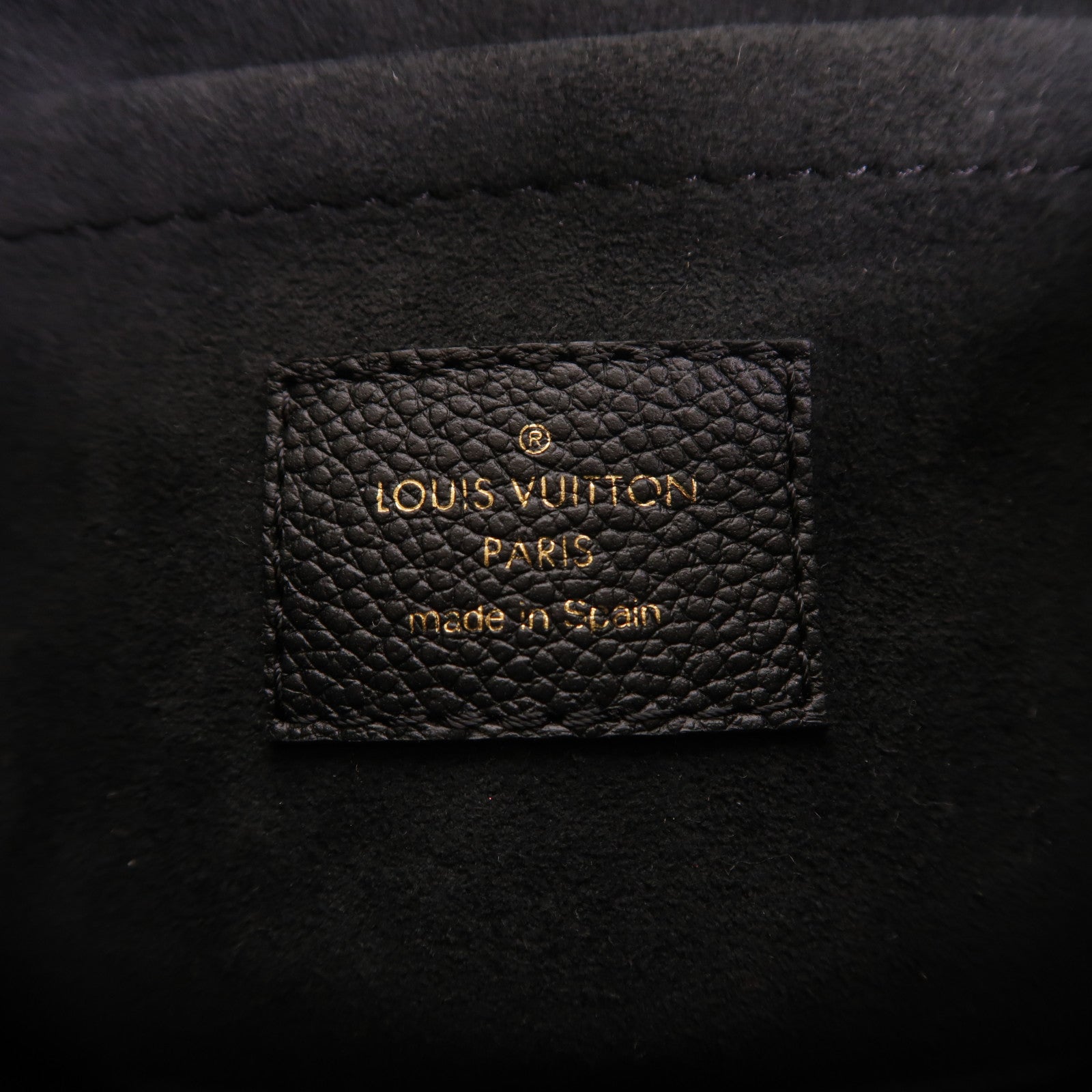 LOUIS VUITTON Monogram Empreinte Bagatelle金扣手挽肩背兩用袋