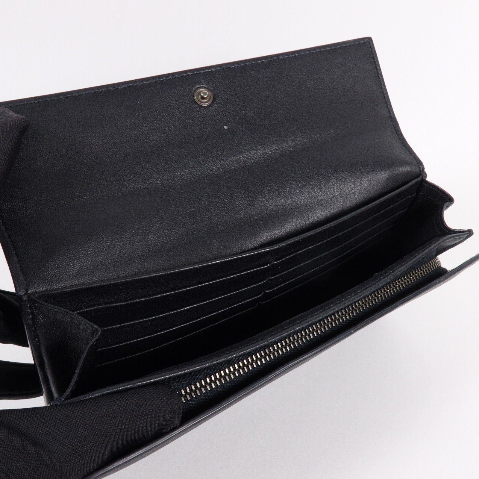 BOTTEGA VENETA 織紋皮革Long Wallet長錢包