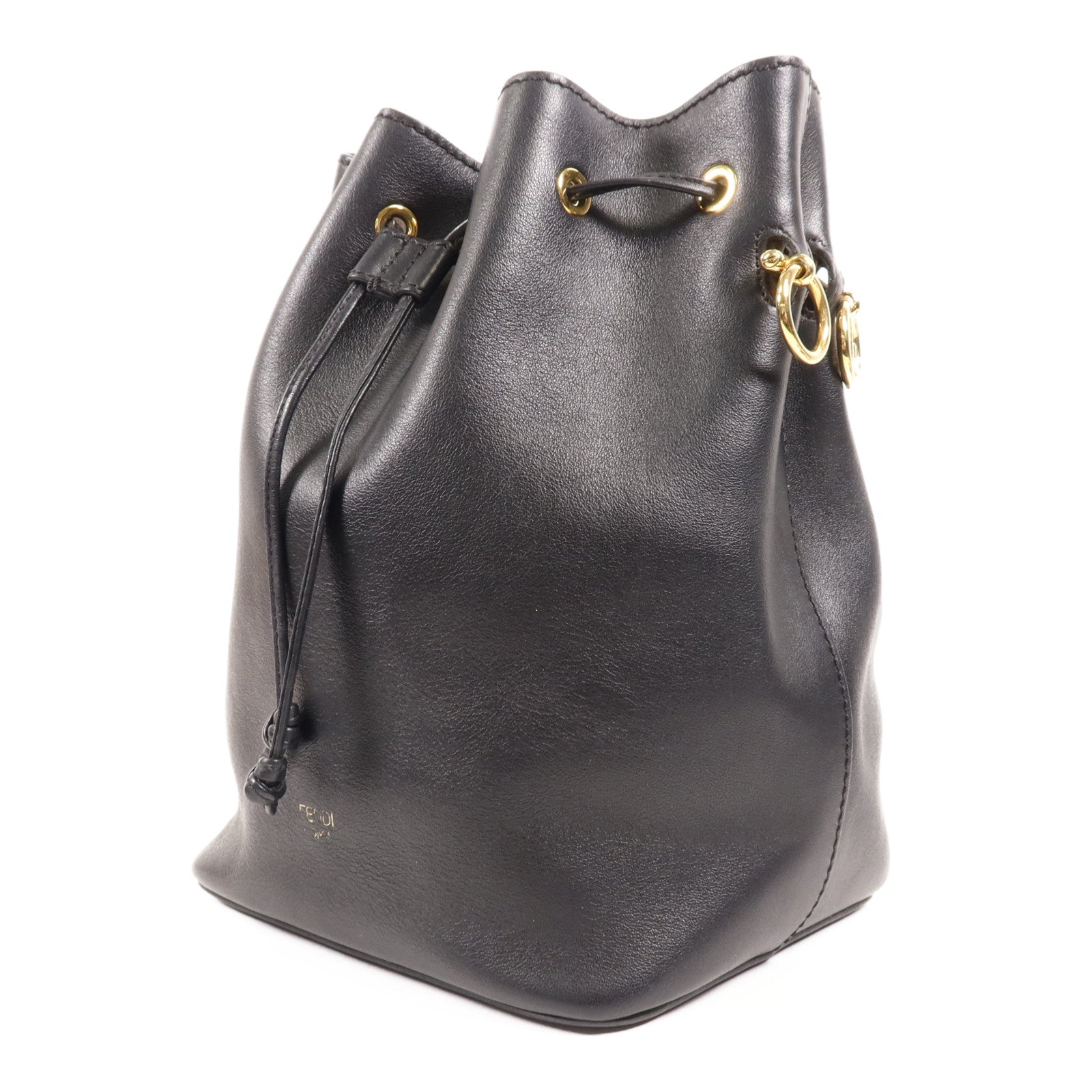 FENDI 【激減優惠】牛皮皮革Shoulder Bag金扣肩背袋