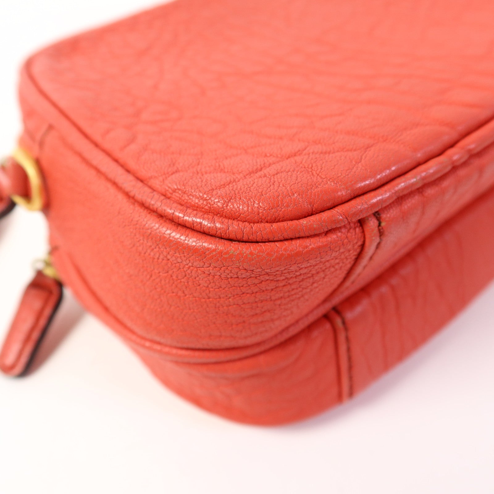 MCM 塗層帆布Shoulder Bag金扣肩背袋