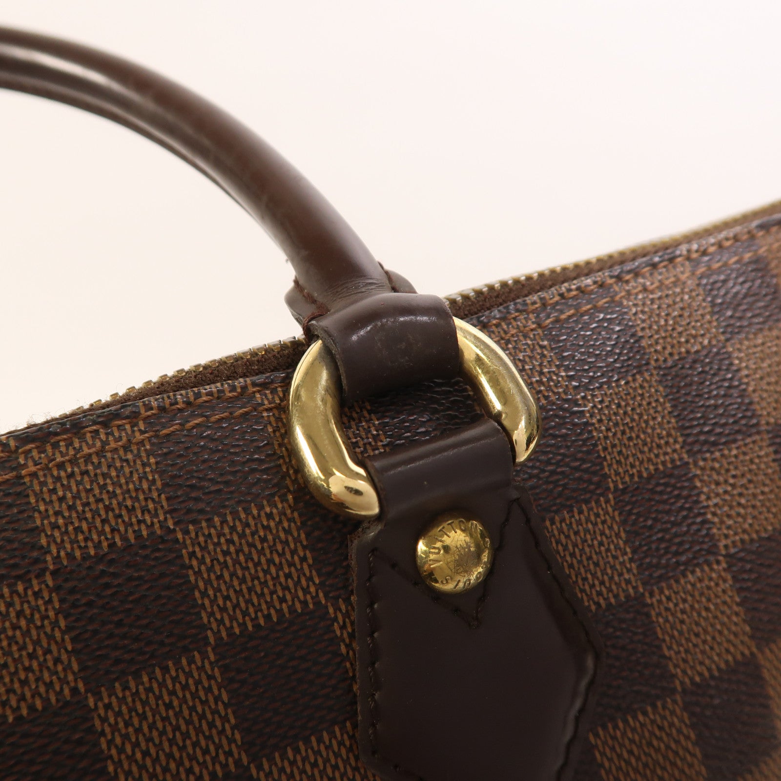 LOUIS VUITTON 【激減優惠】Damier Saleya MM金扣手挽袋