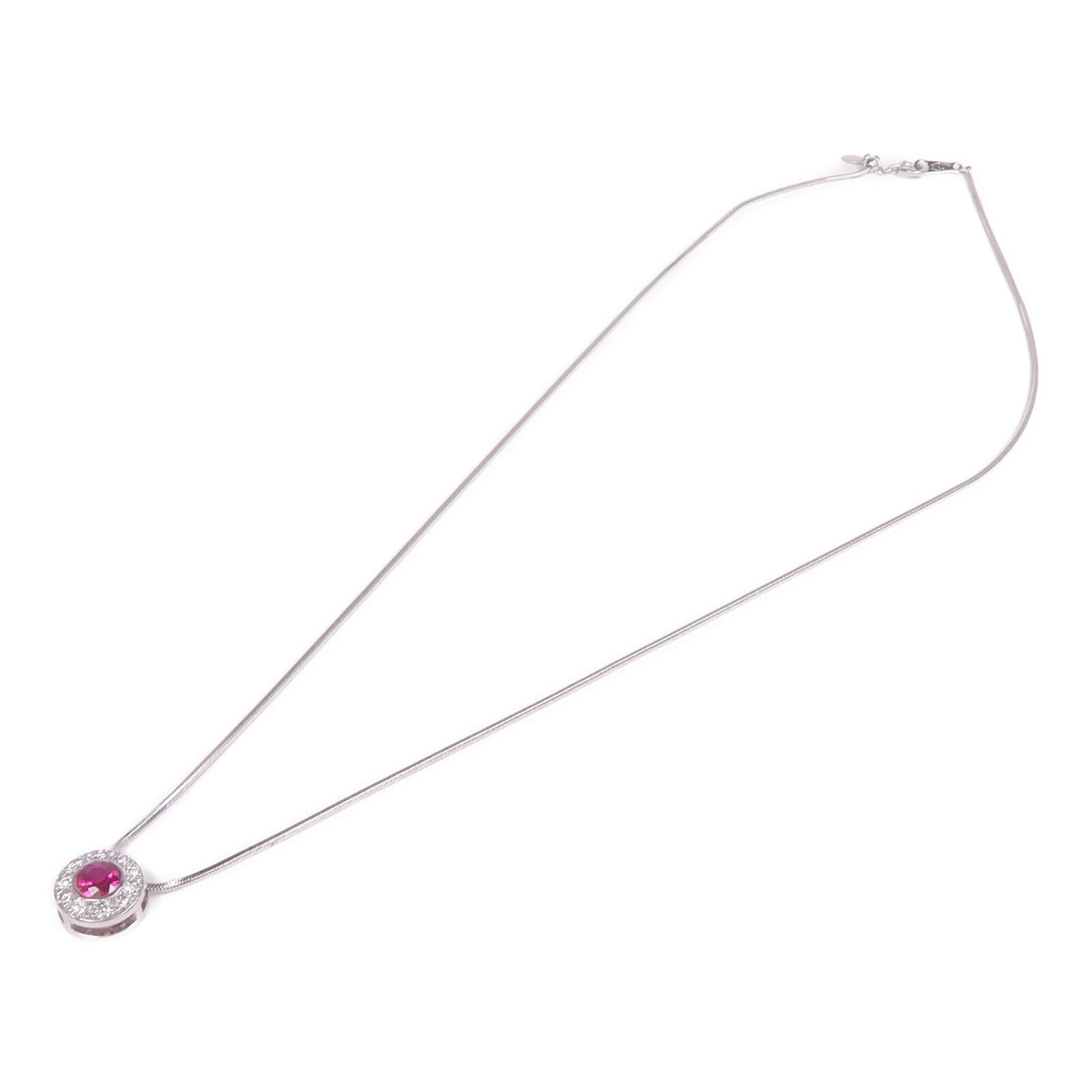 JEWELRY 18K白金Ruby Diamond Necklace紅寶石/鑽石項鍊