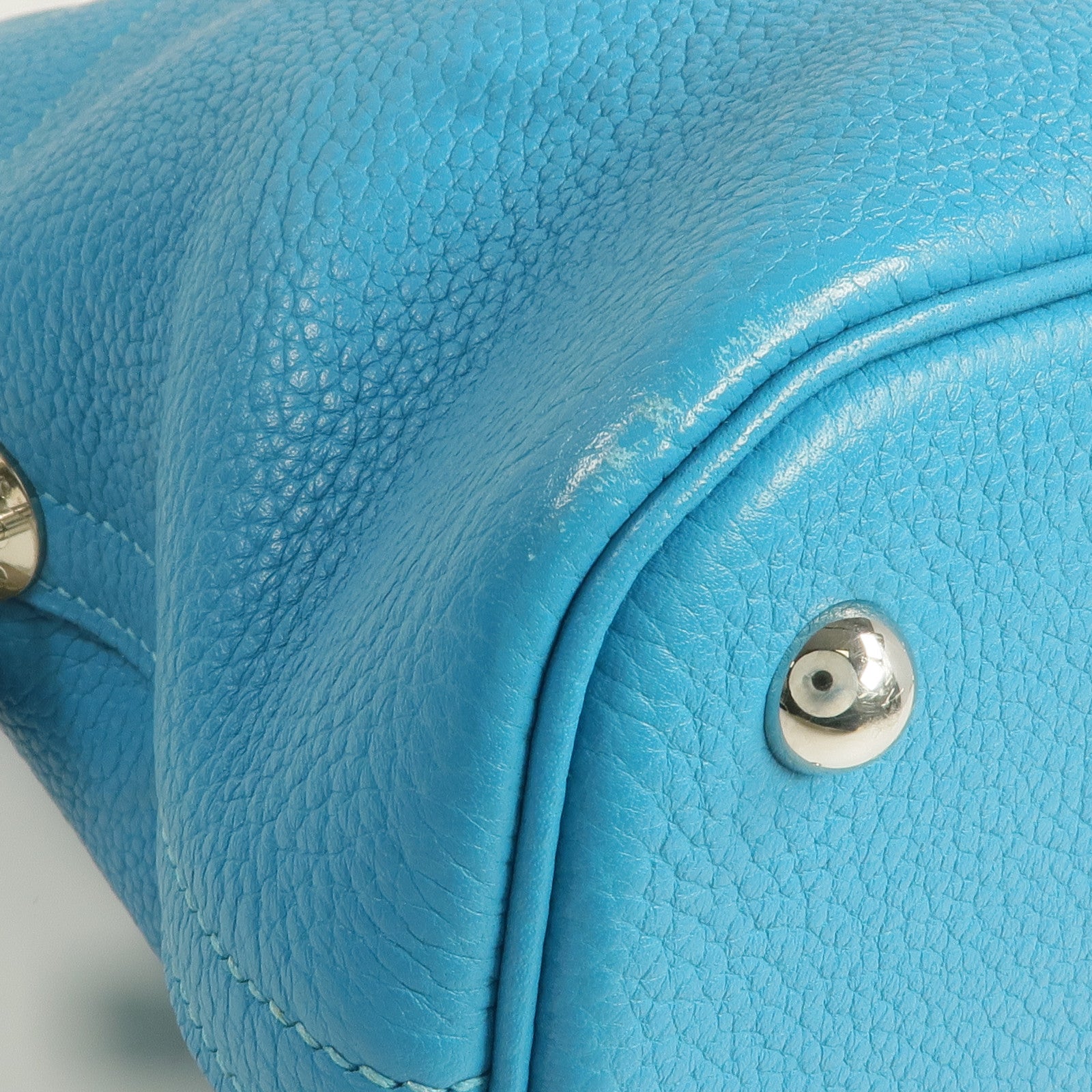 HERMES Clemence皮革Bolide 31銀扣手挽袋