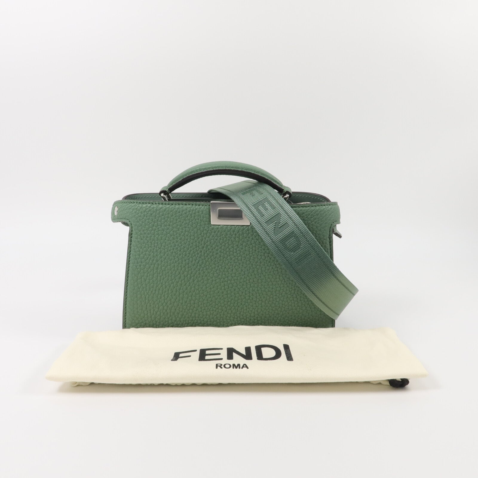 FENDI 牛皮皮革Peekaboo ISeeU X-Cross Small手挽肩背兩用袋