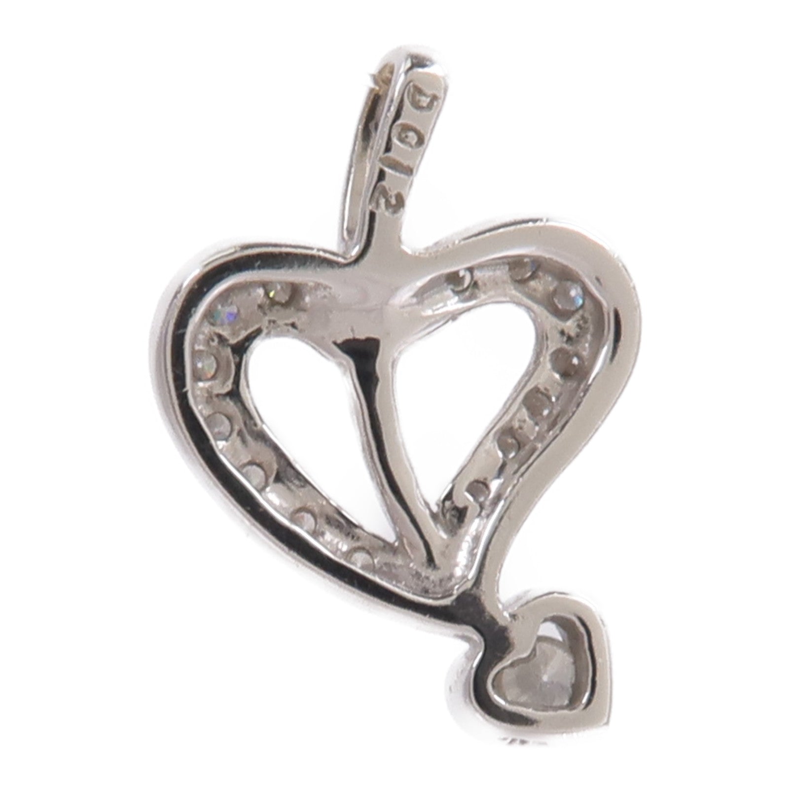 JEWELRY 18K白金Diamond Pendant Top鑽石吊墜