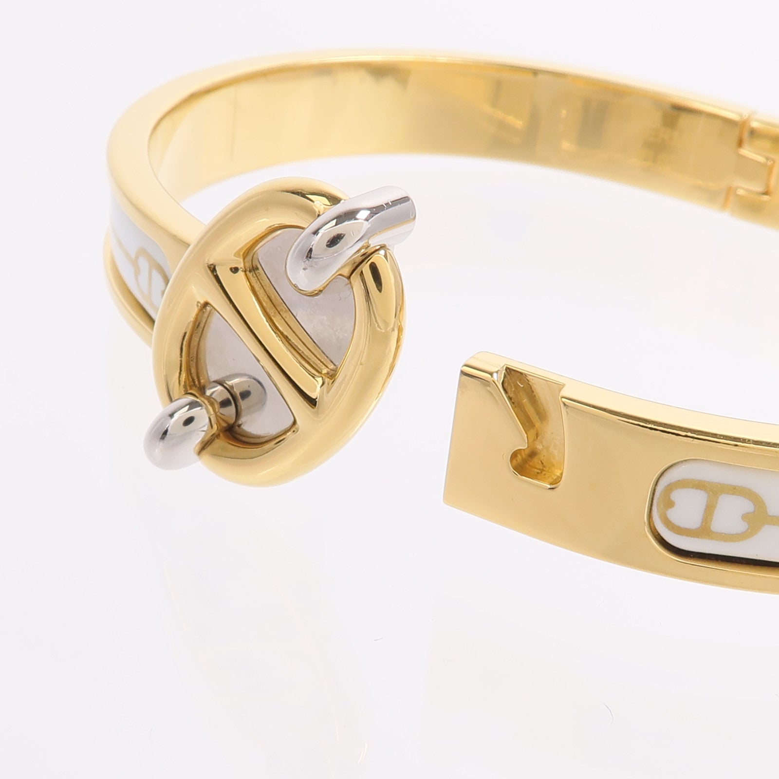 HERMES 金屬/琺瑯Mini Clic Chaine d'Ancre手鐲