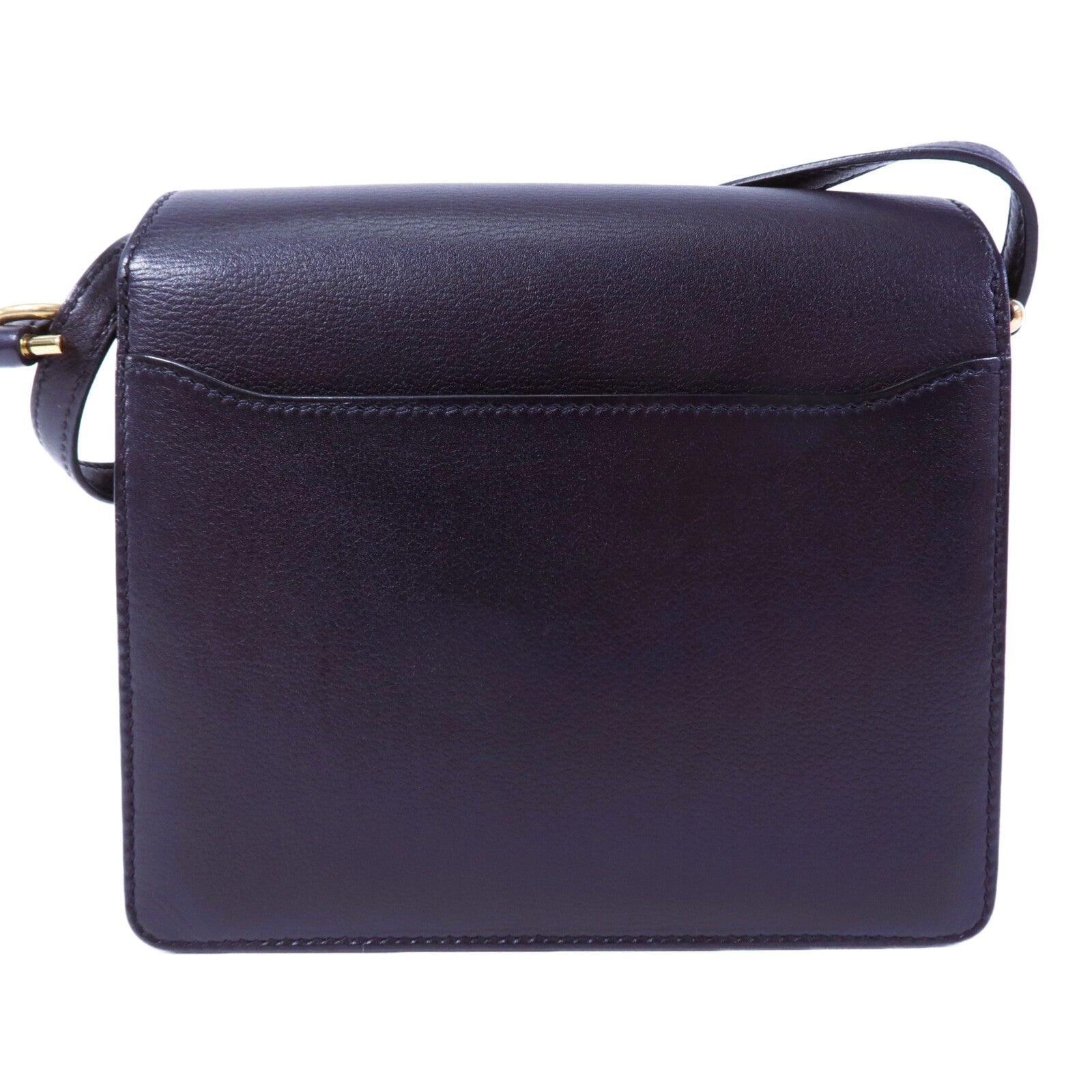 HERMES Evergrain皮革Roulis Mini金扣肩背袋Bleu Indigo