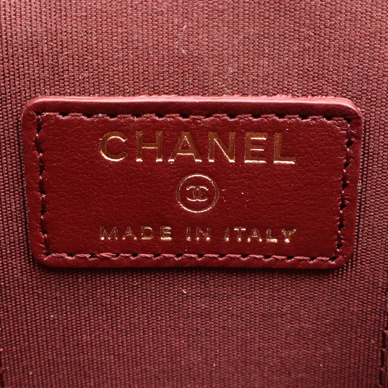 CHANEL 羊皮皮革Mini Vanity Case金扣鏈帶肩背袋