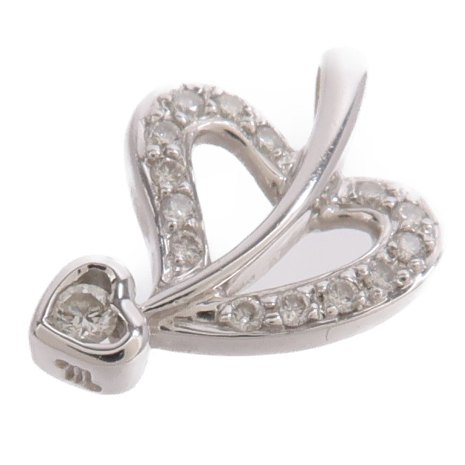 JEWELRY 18K白金Diamond Pendant Top鑽石吊墜