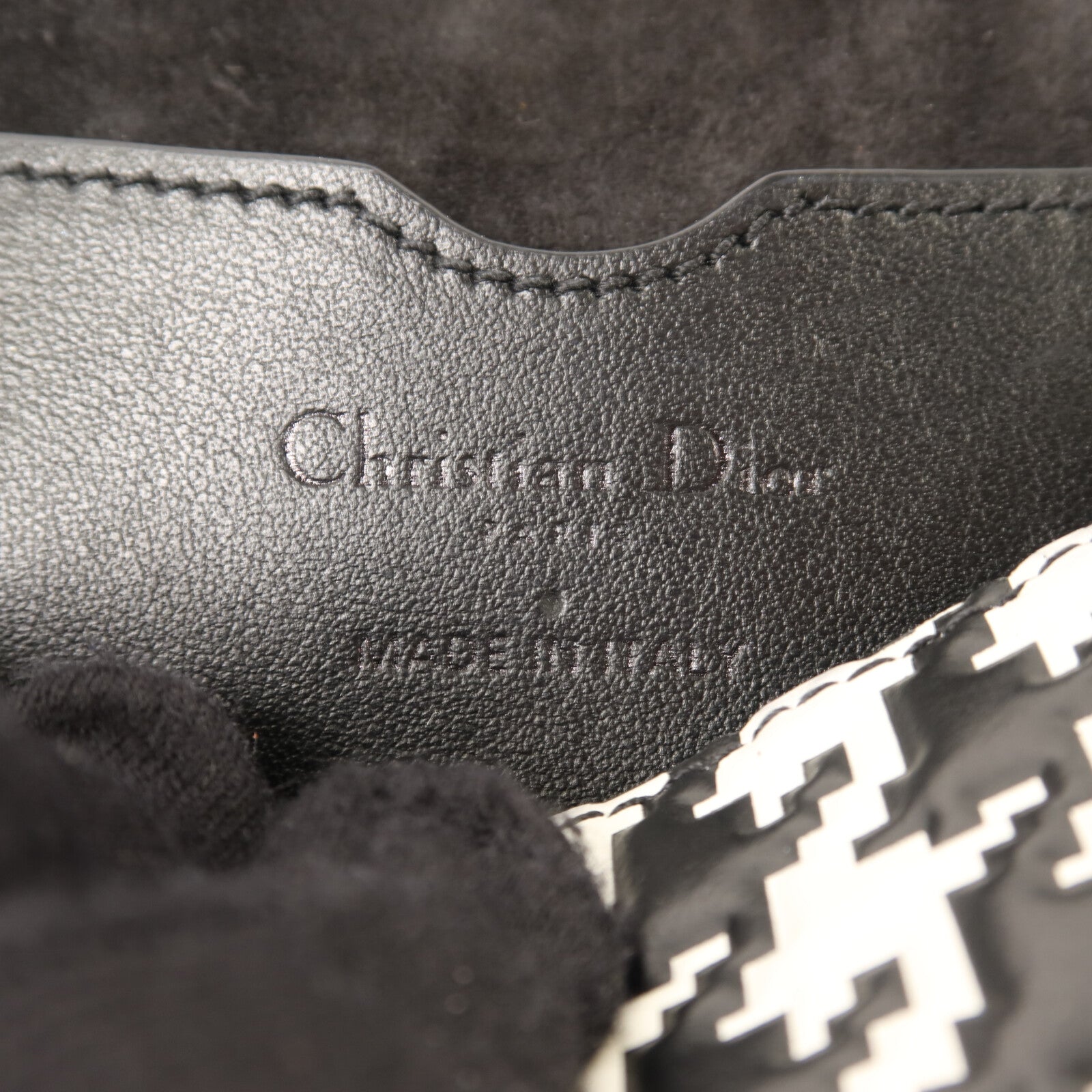 Dior 牛皮皮革Bobby East West銀扣肩背袋