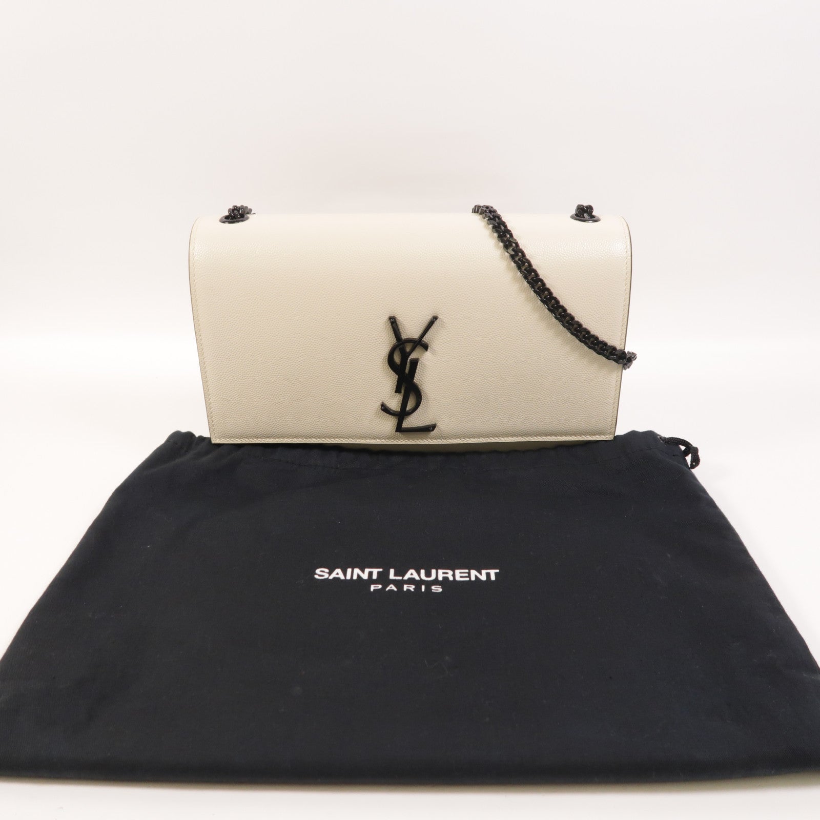 SAINT LAURENT 牛皮皮革Kate Medium鏈帶肩背袋