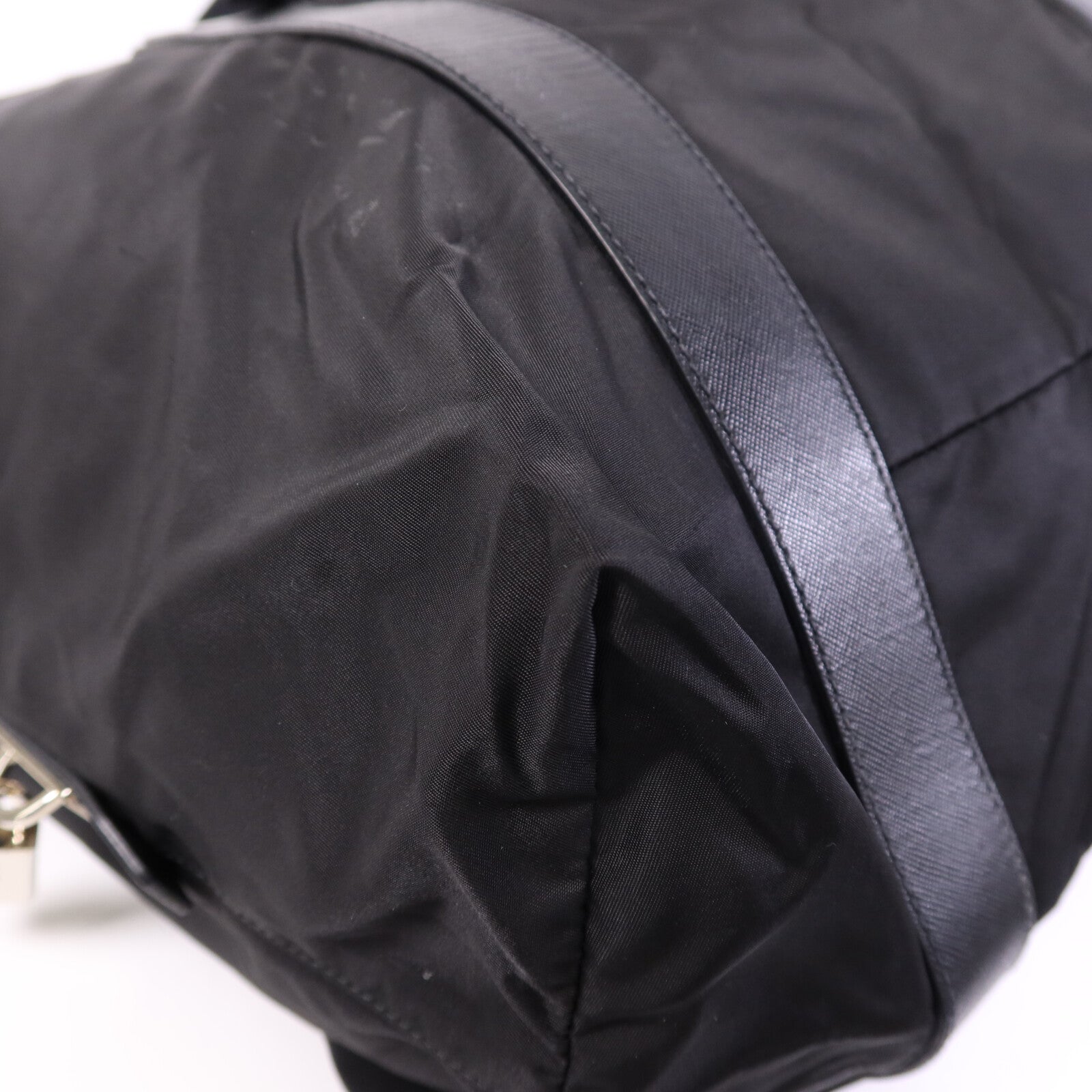 PRADA 尼龍Tote Bag銀扣手挽袋