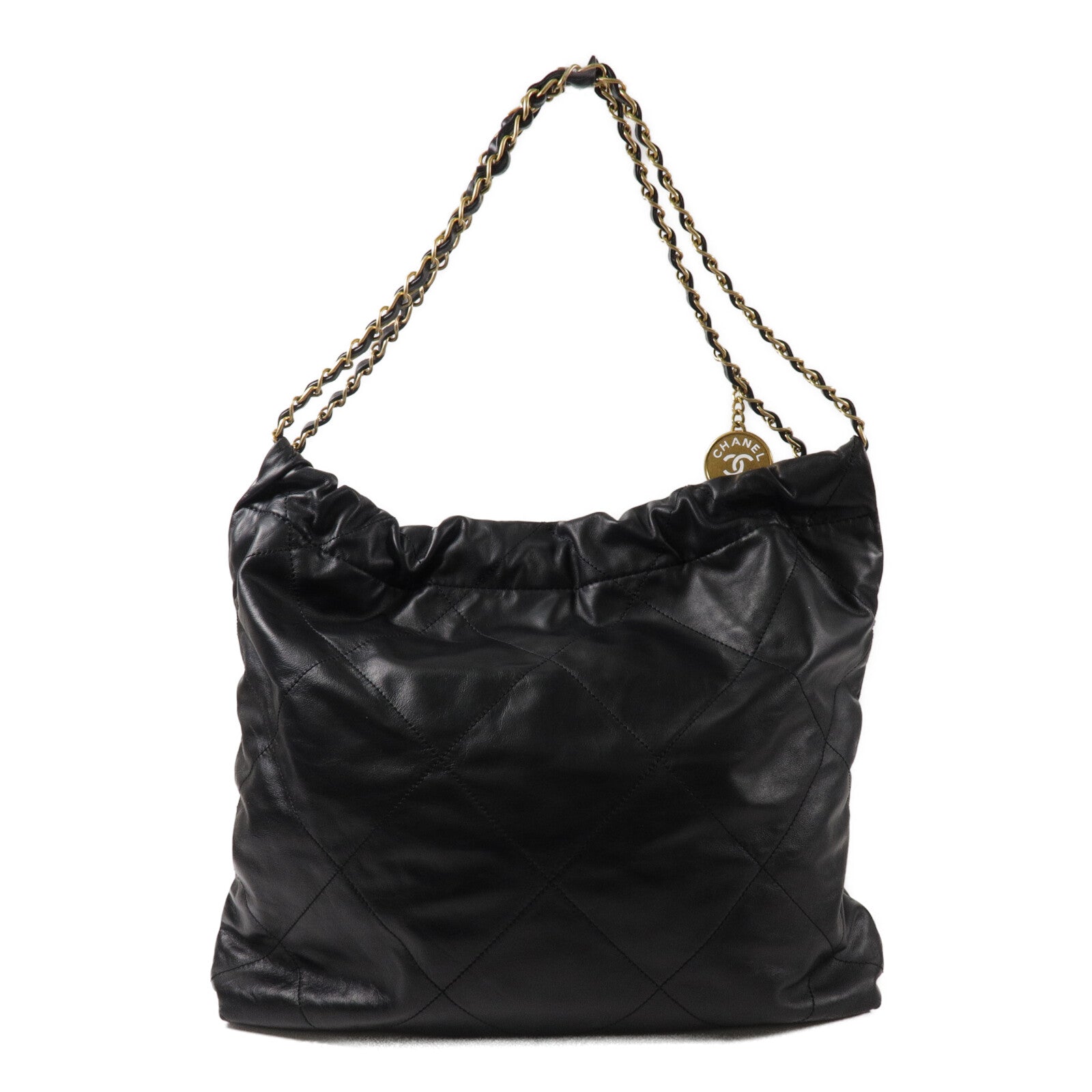 CHANEL 牛皮皮革Chanel 22 Medium鏈帶肩背袋