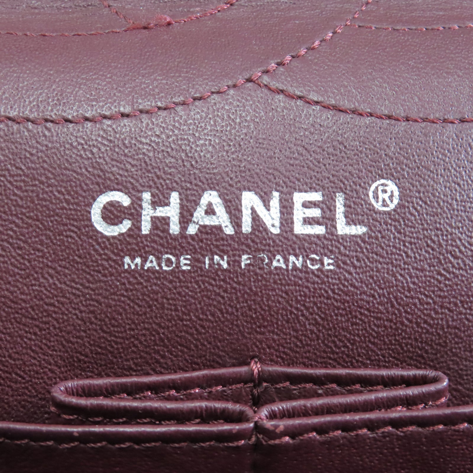 CHANEL 菱格牛皮皮革2.55銀扣鏈帶肩背袋黑色