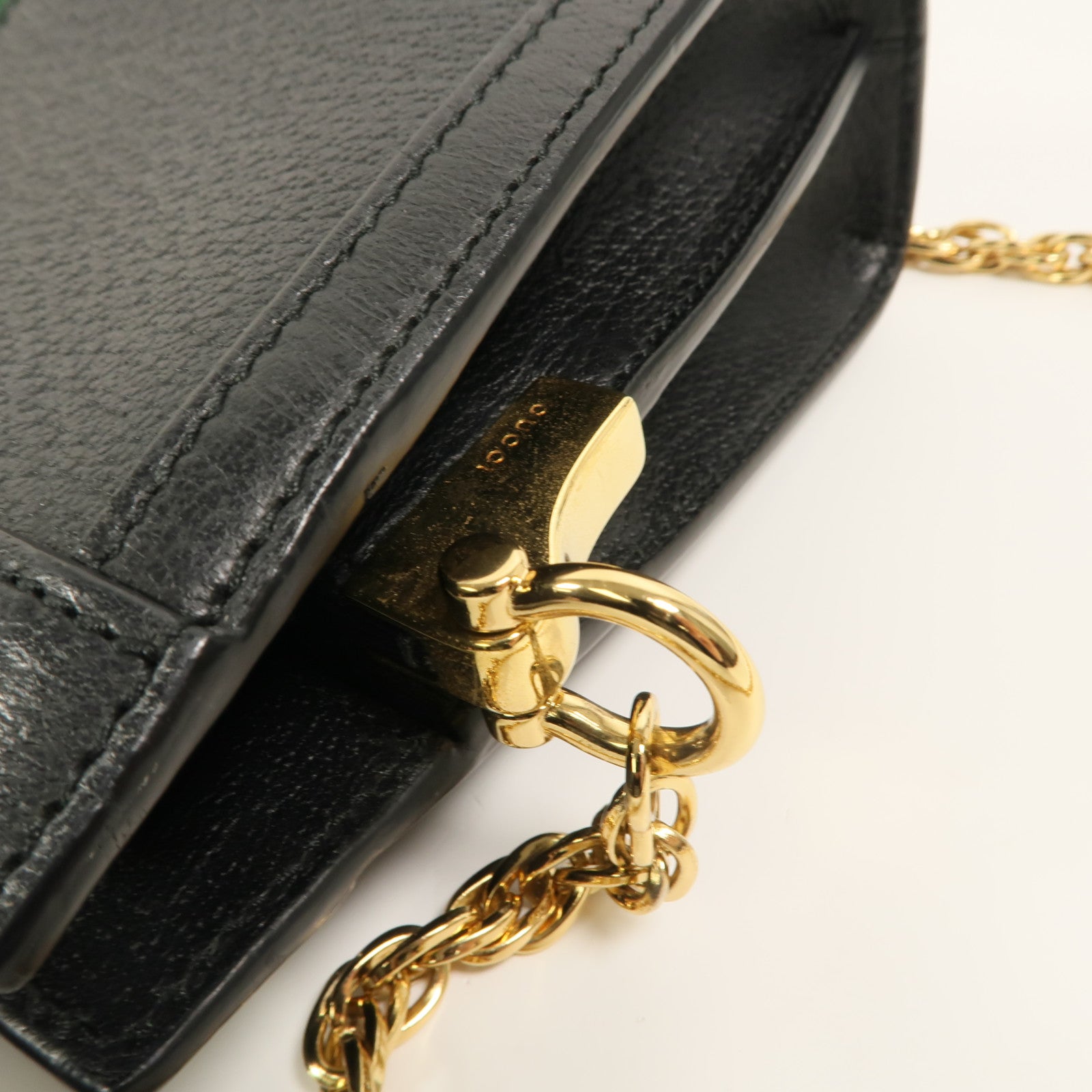 GUCCI 牛皮皮革Ophidia GG鏈帶肩背袋