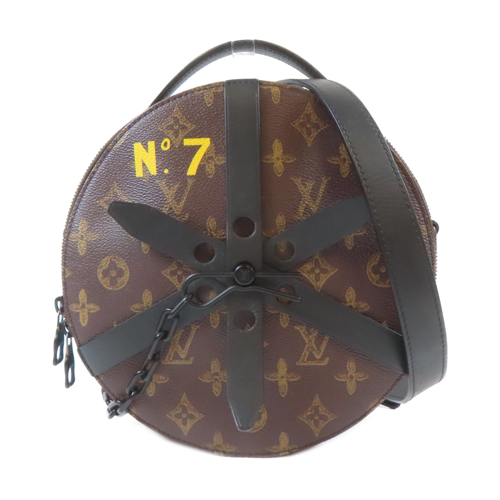 LOUIS VUITTON 【激減優惠】Monogram Wheel Box黑扣手挽肩背兩用袋啡色