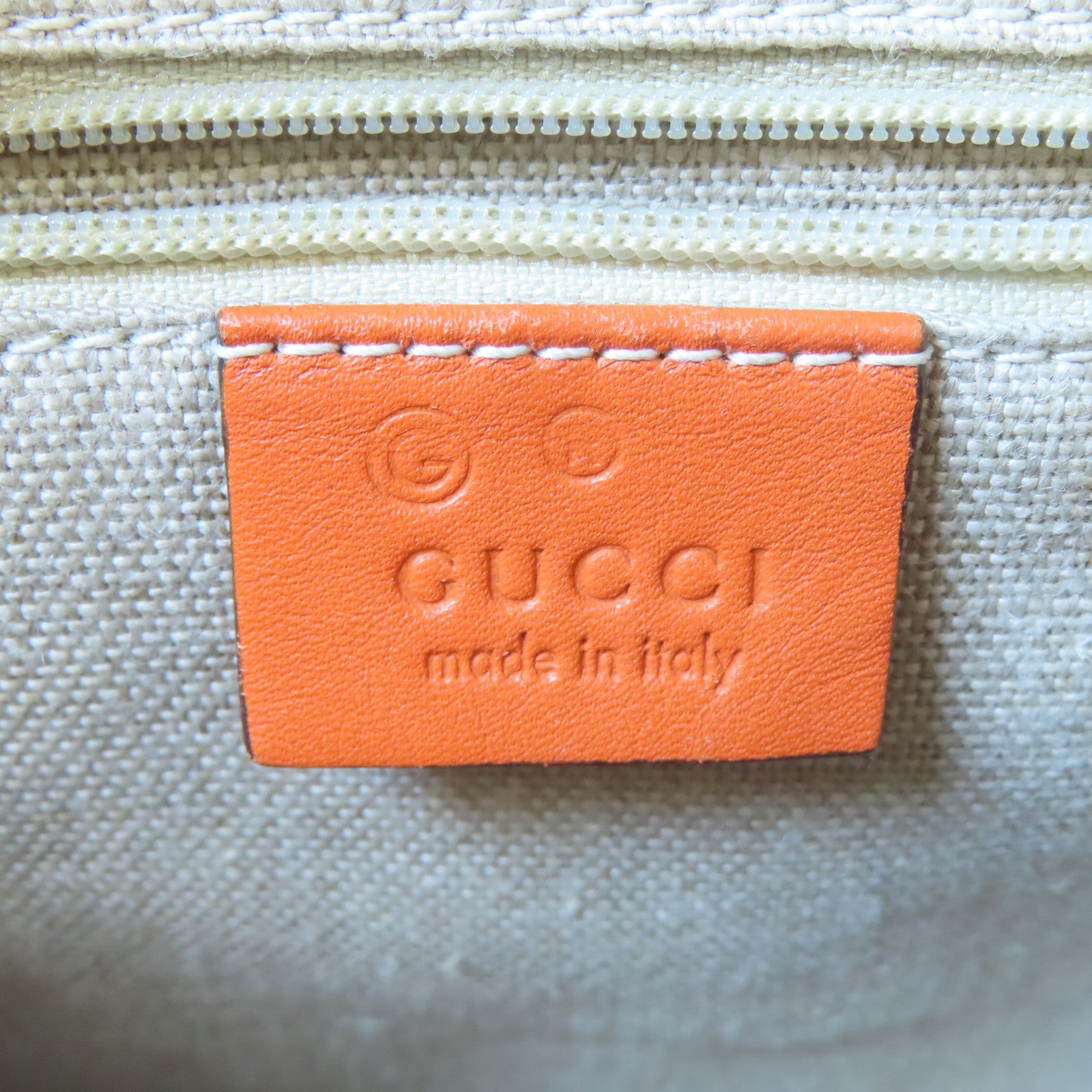 GUCCI 牛皮皮革Guccissima 2 Way Shoulder金扣手挽肩背兩用袋橙色