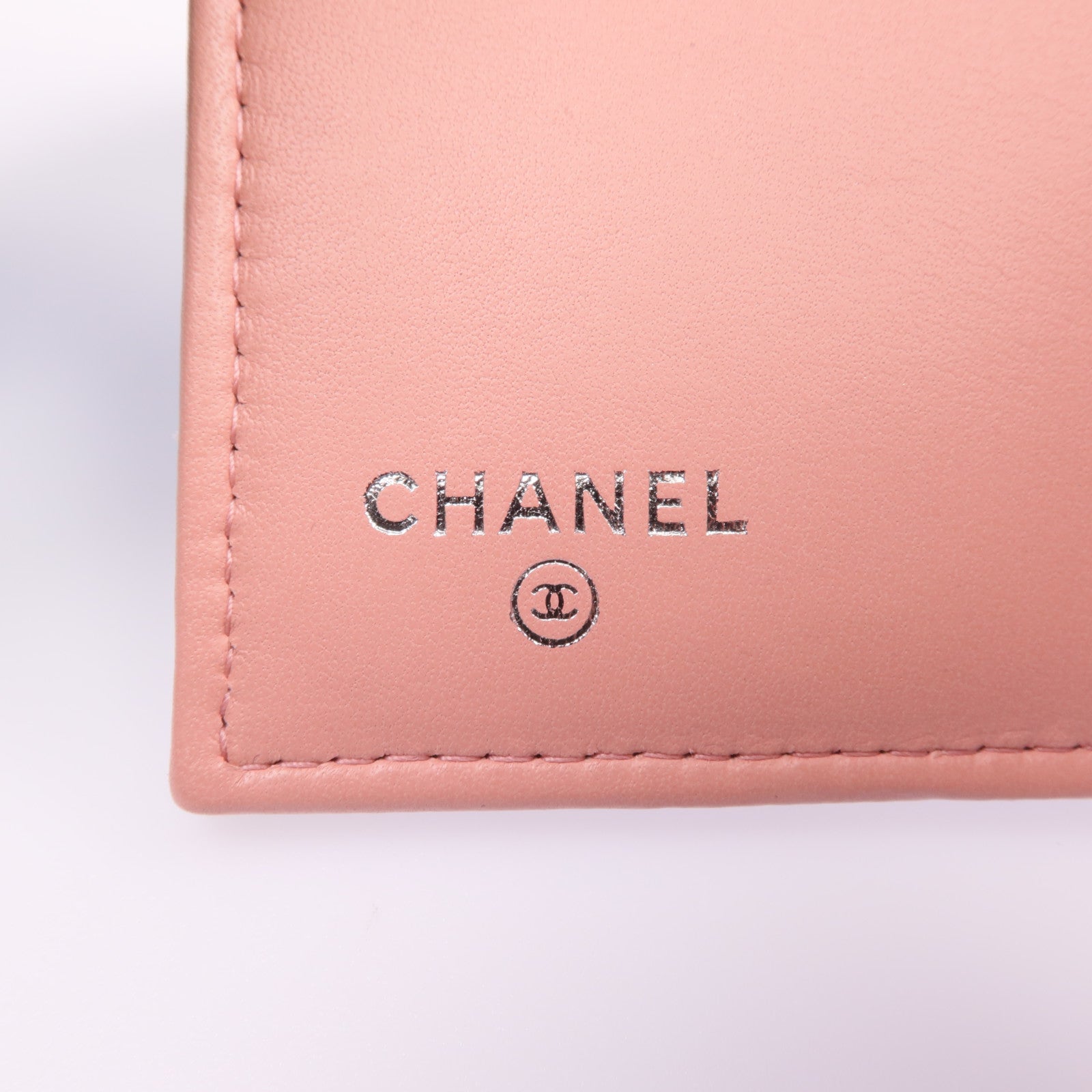 CHANEL 羊皮皮革Wallet銀扣錢包