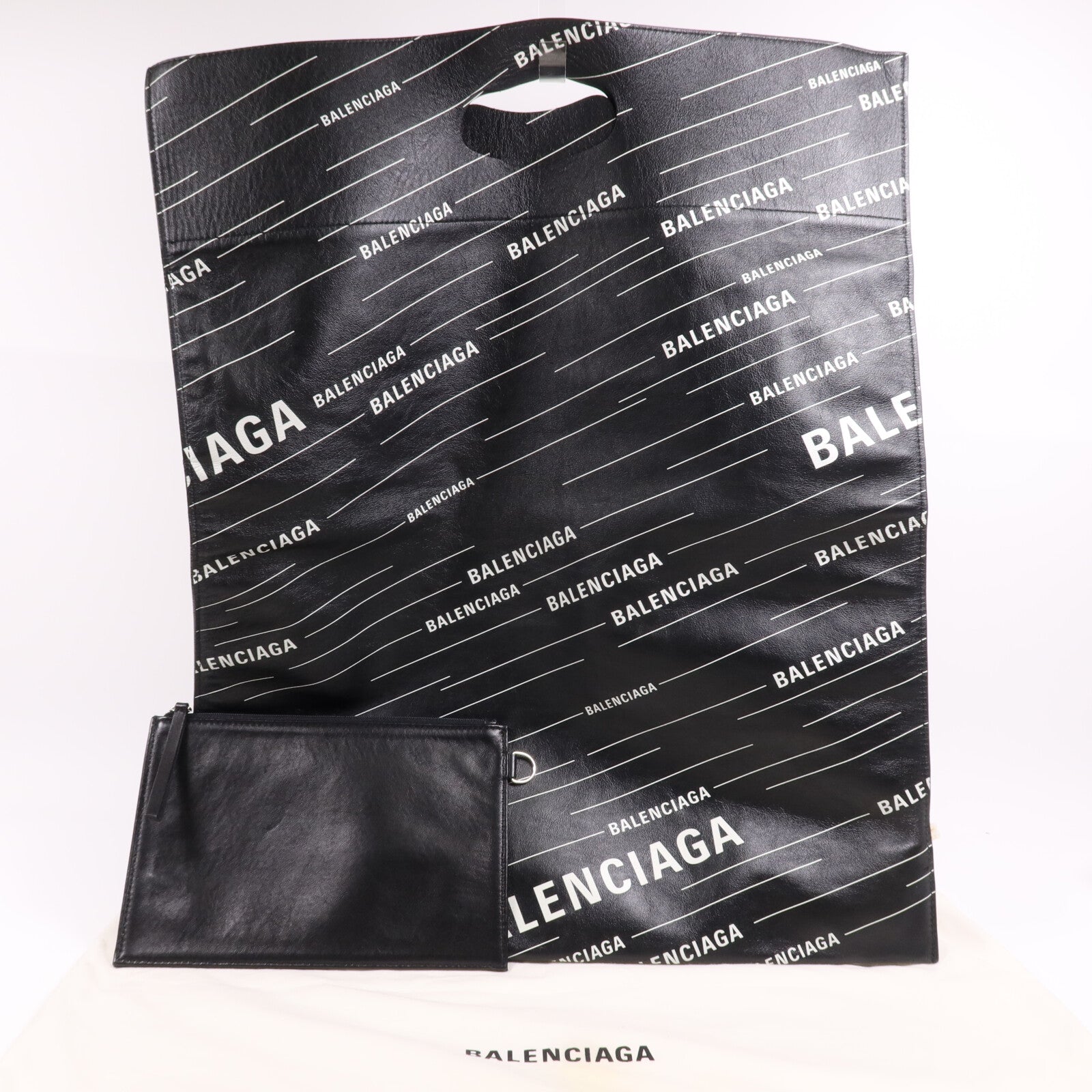BALENCIAGA 牛皮皮革Plastic Bag Shopper手挽袋