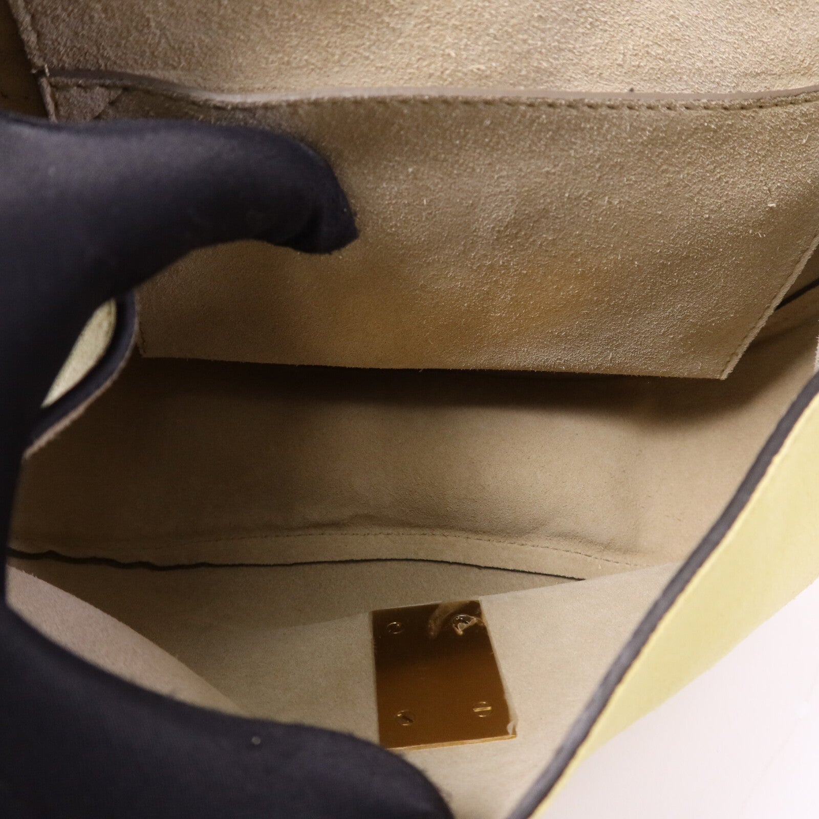 Chloe 麂皮/羊皮皮革Drew金扣鏈帶肩背袋