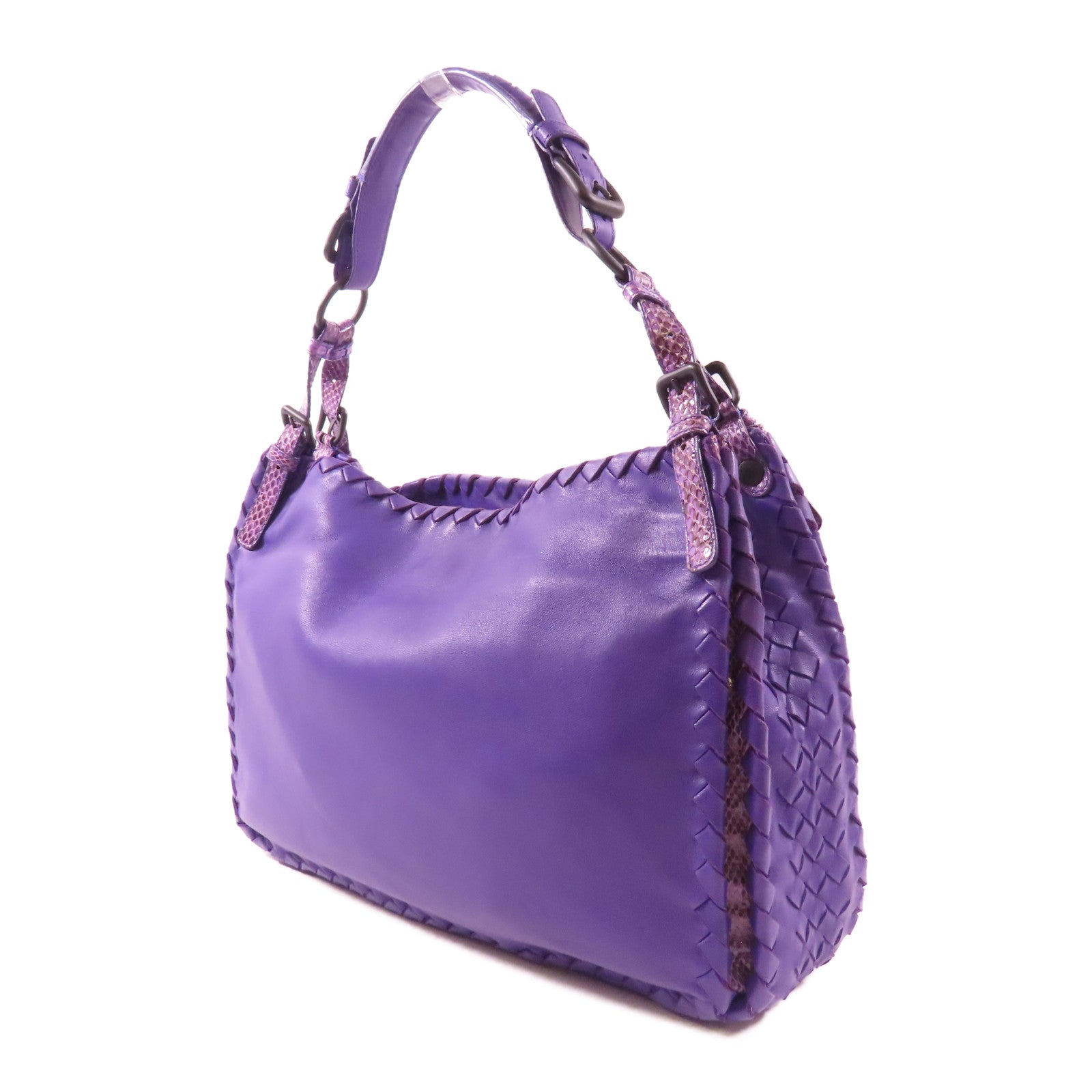 BOTTEGA VENETA 羊皮皮革/蛇皮皮革Shoulder Bag肩背袋