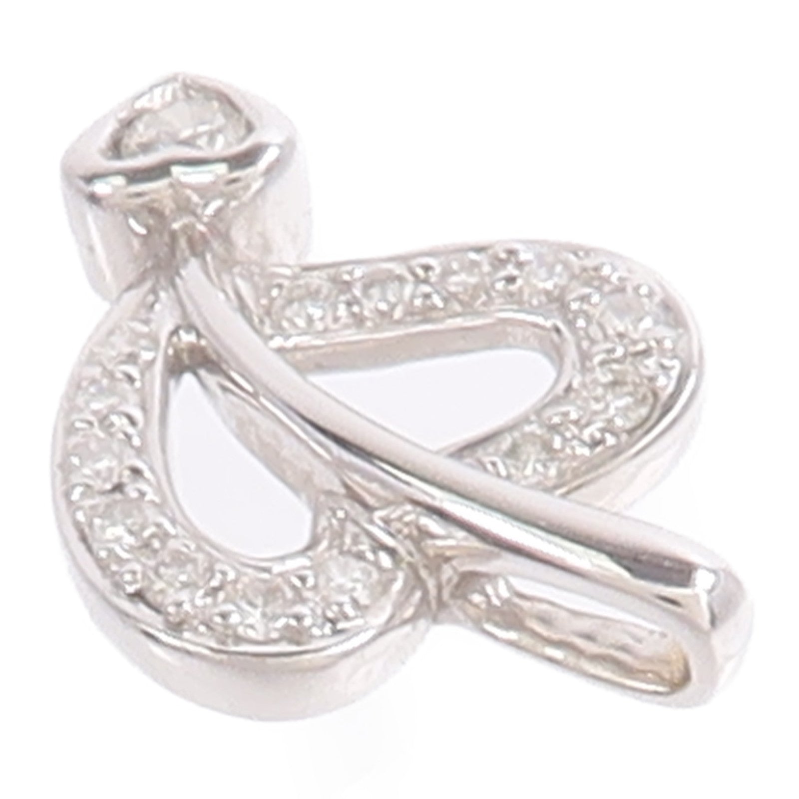 JEWELRY 18K白金Diamond Pendant Top鑽石吊墜