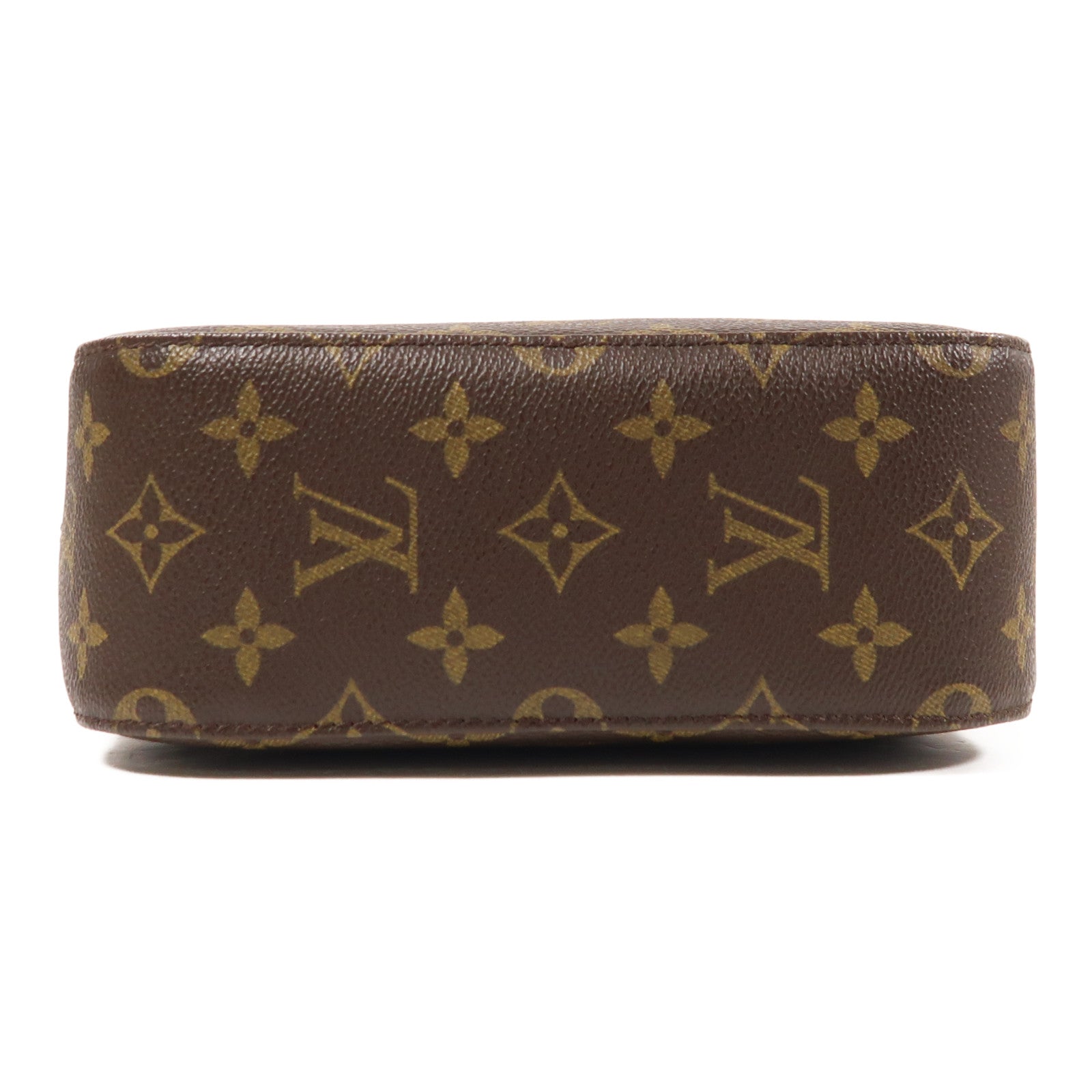 LOUIS VUITTON Monogram Spontini金扣手挽肩背兩用袋棕色