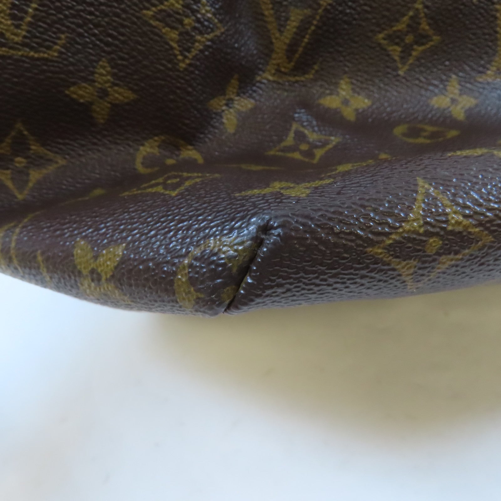 LOUIS VUITTON Monogram Raspail MM金扣肩背袋/手挽袋啡色
