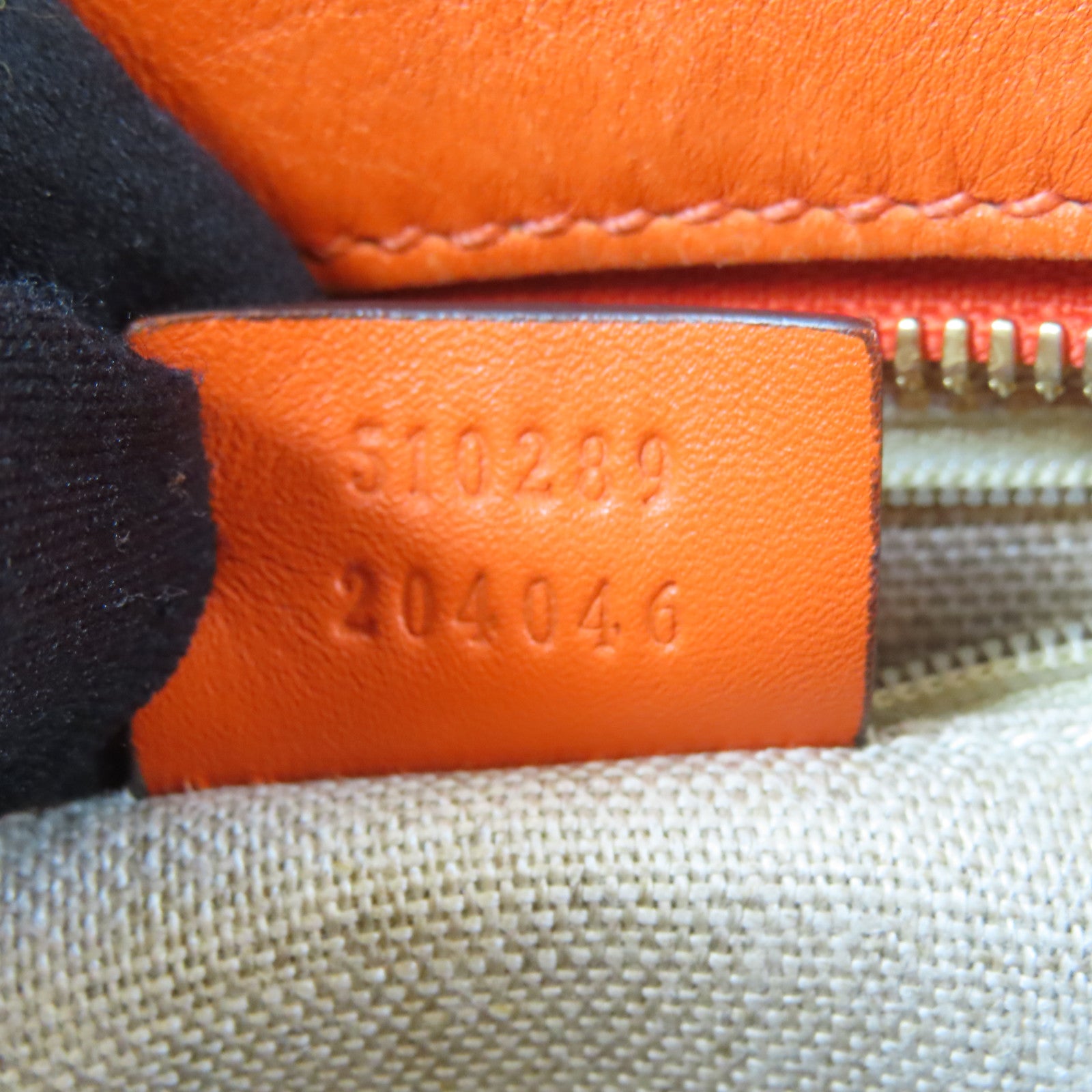 GUCCI 牛皮皮革Guccissima 2 Way Shoulder金扣手挽肩背兩用袋橙色