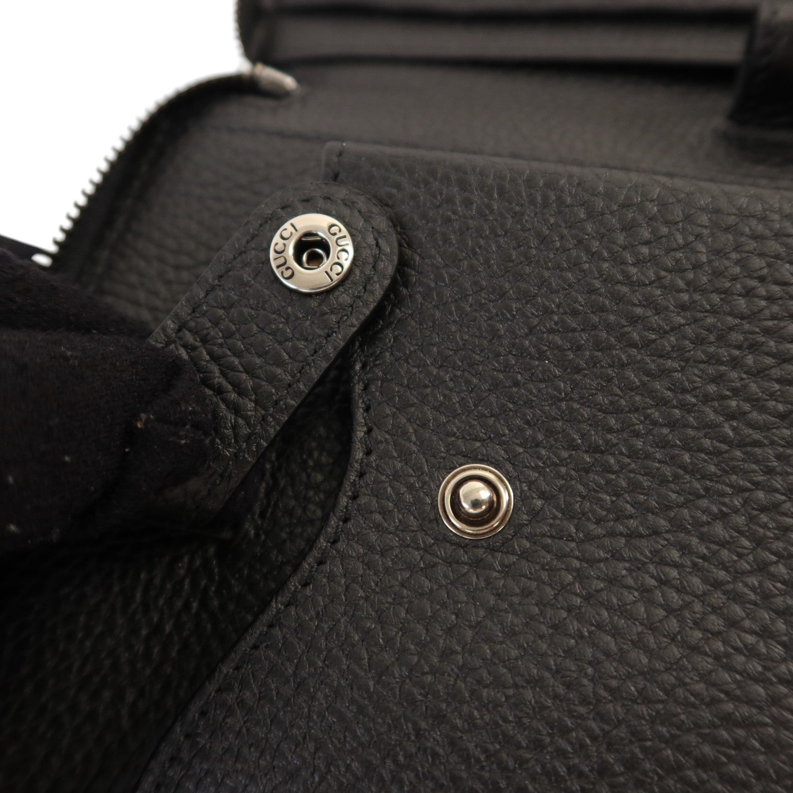 GUCCI 【激減優惠】牛皮皮革GG Travel Document Case銀扣手挽袋