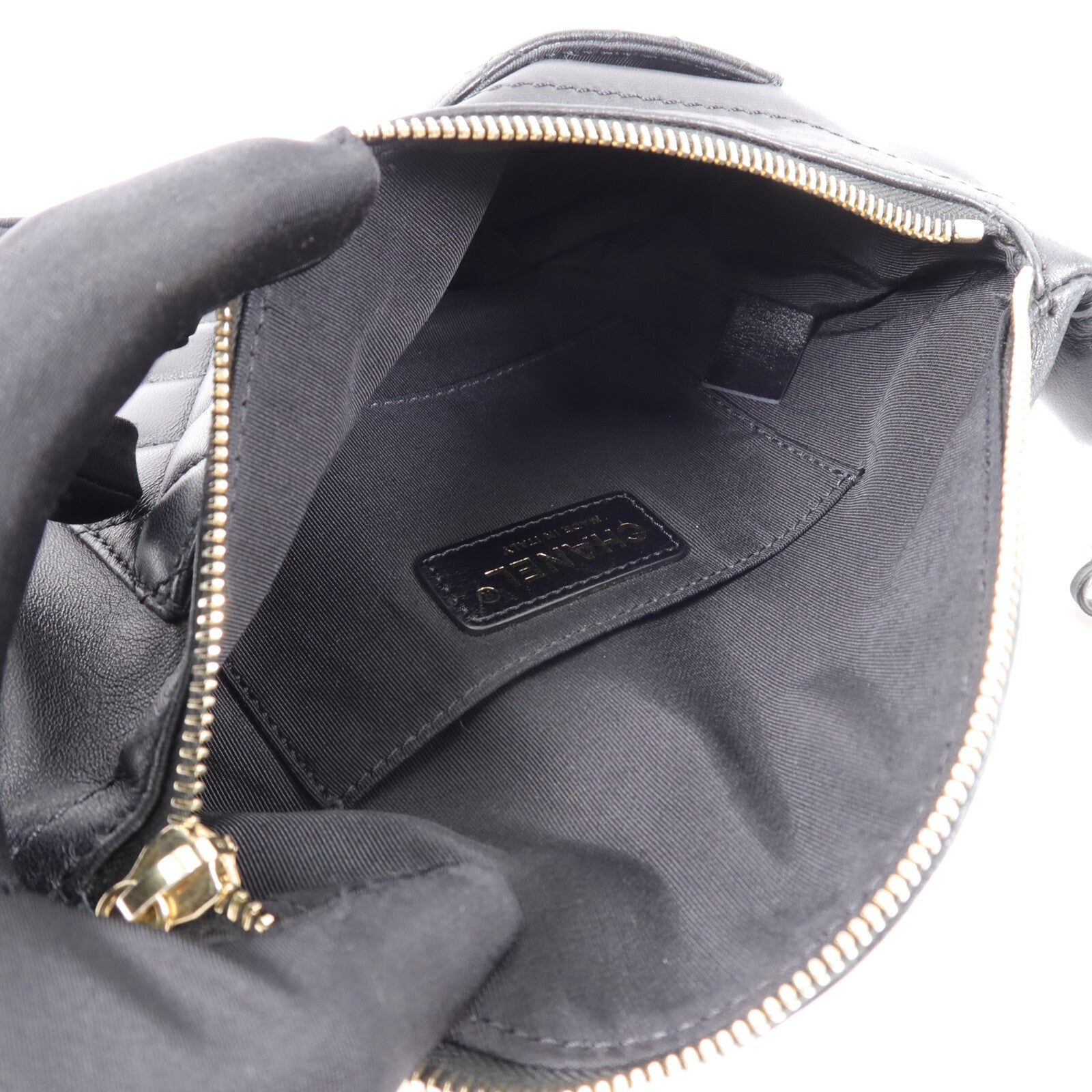 CHANEL 羊皮皮革Waist Bag腰包