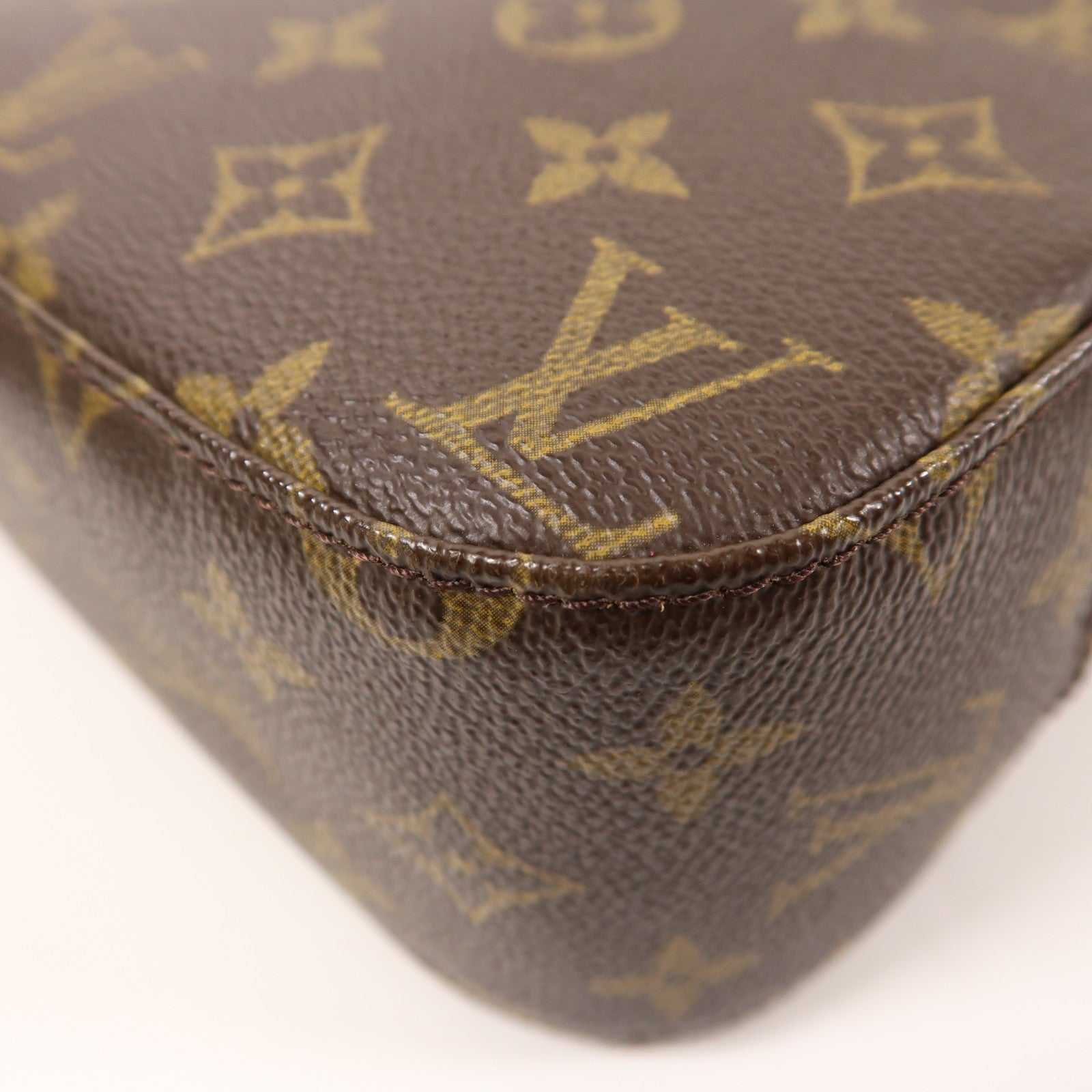 LOUIS VUITTON Monogram Spontini金扣手挽肩背兩用袋棕色