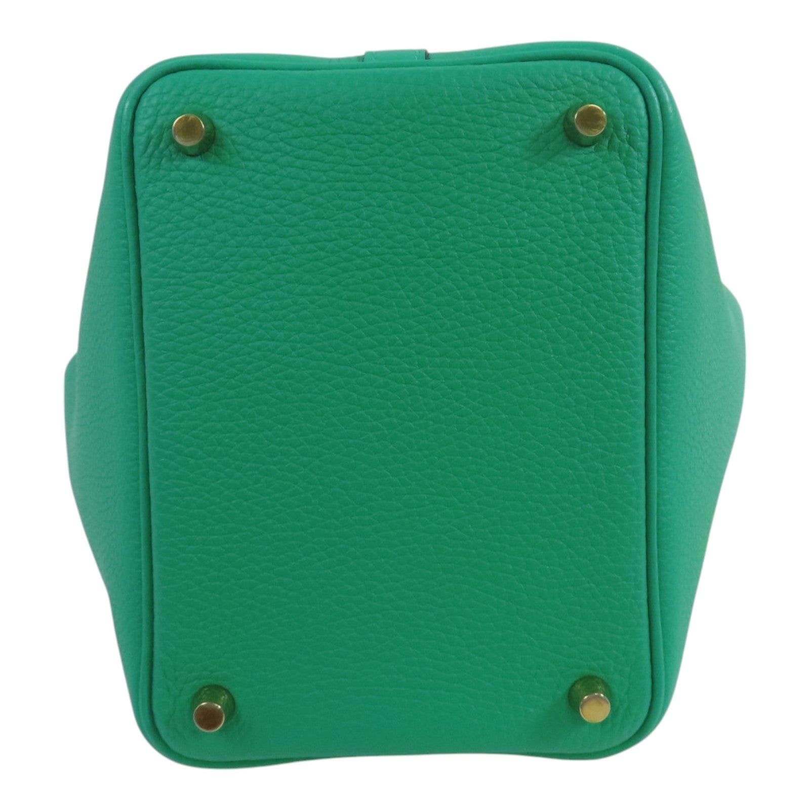 HERMES Clemence皮革Picotin PM Tote Bag金扣手挽袋