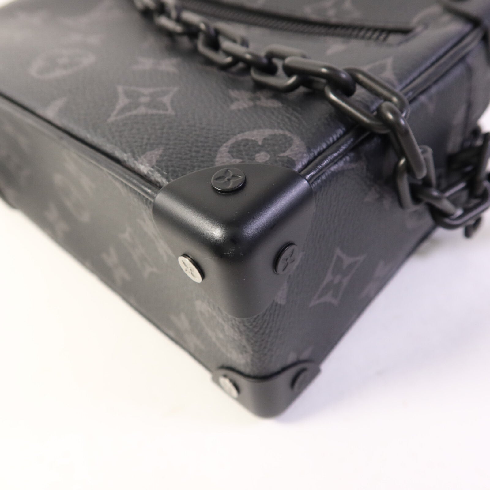 LOUIS VUITTON Monogram Eclipse Mini Soft Trunk肩背袋