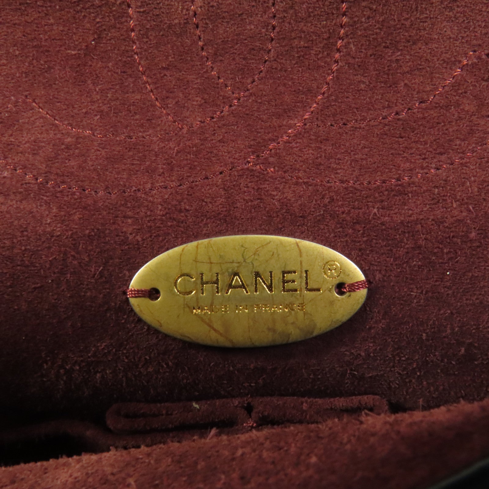 CHANEL 牛皮皮革Chain Shoulder金扣鏈帶肩背袋