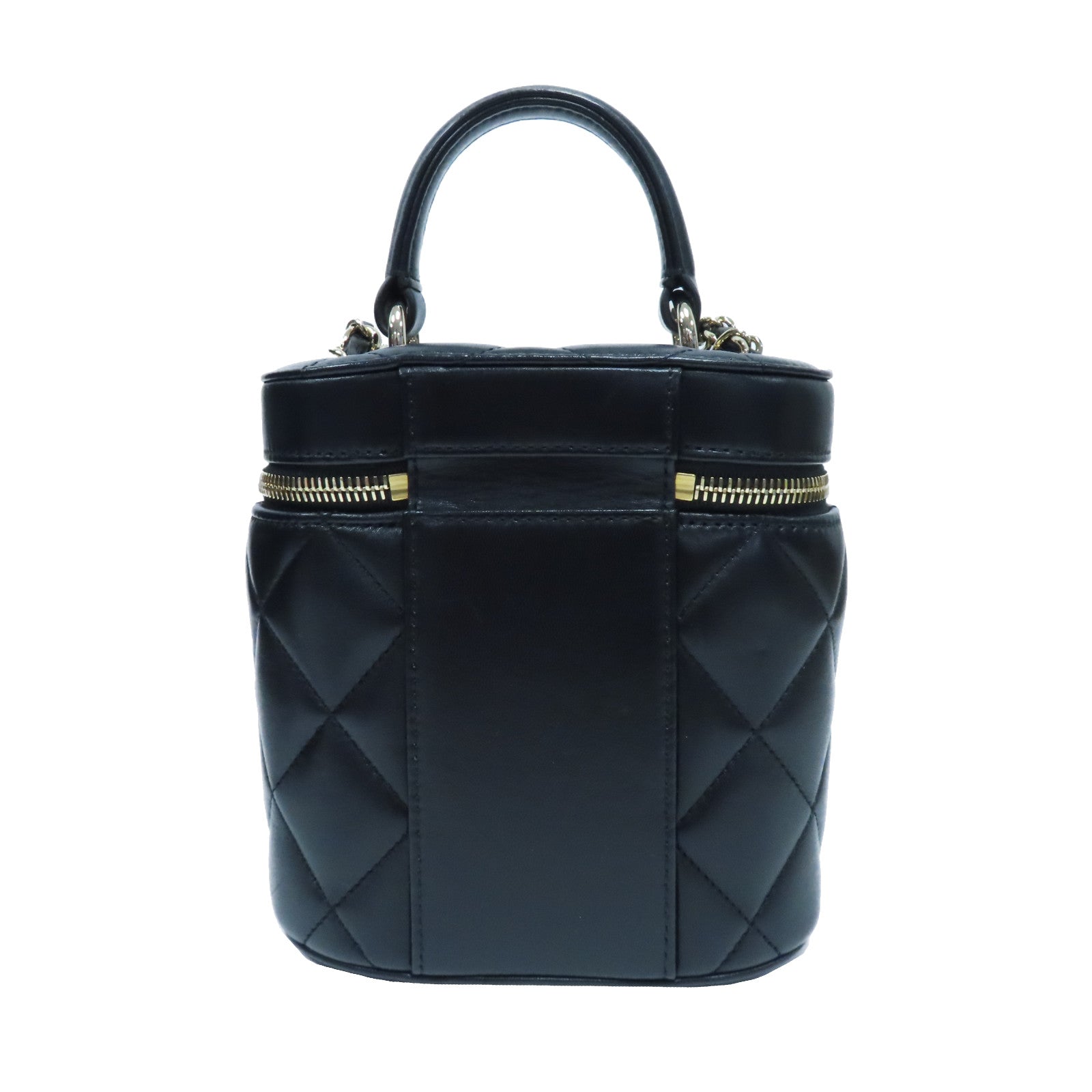 CHANEL 【激減優惠】菱格羊皮皮革Trendy CC Vanity Case金扣手挽