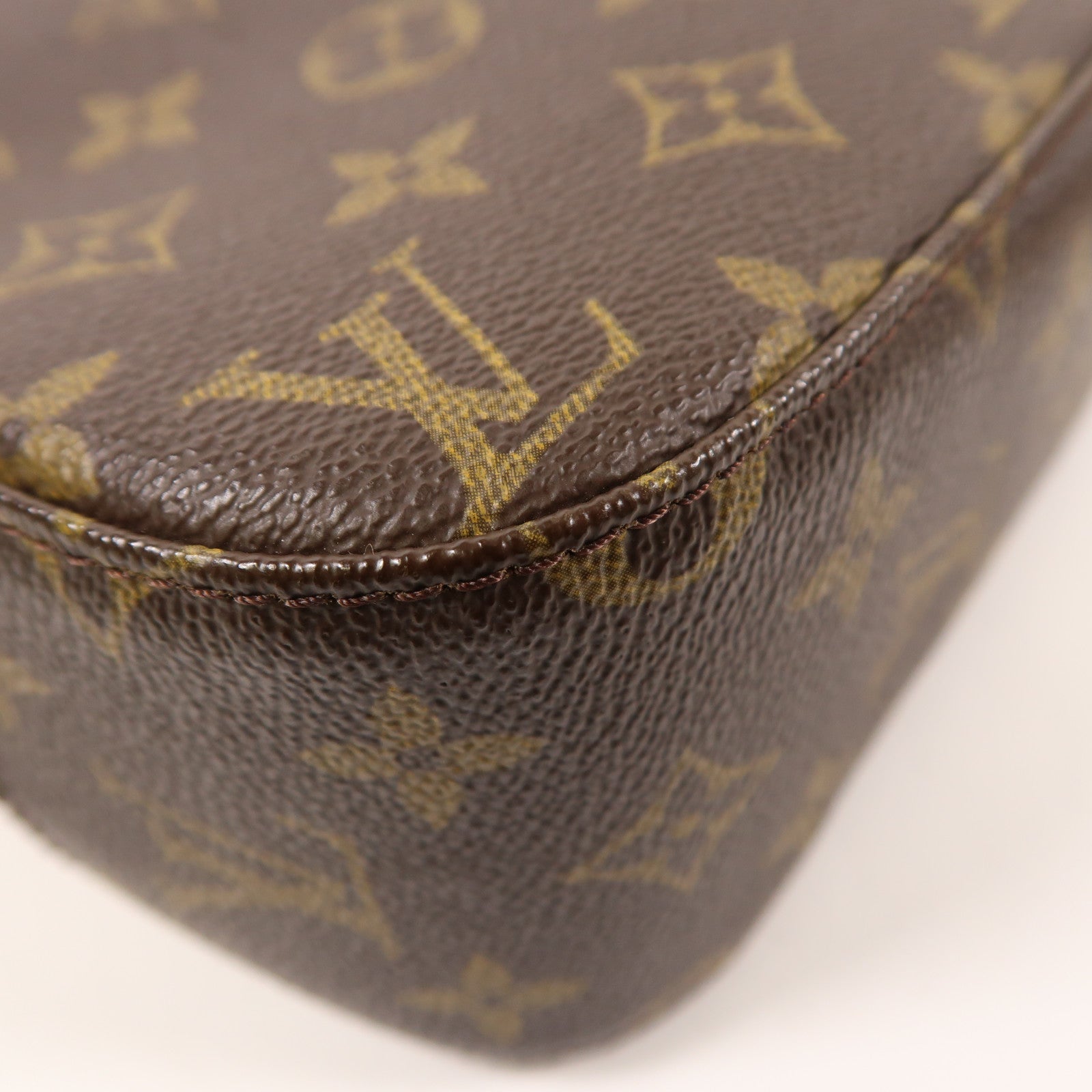 LOUIS VUITTON Monogram Spontini金扣手挽肩背兩用袋棕色