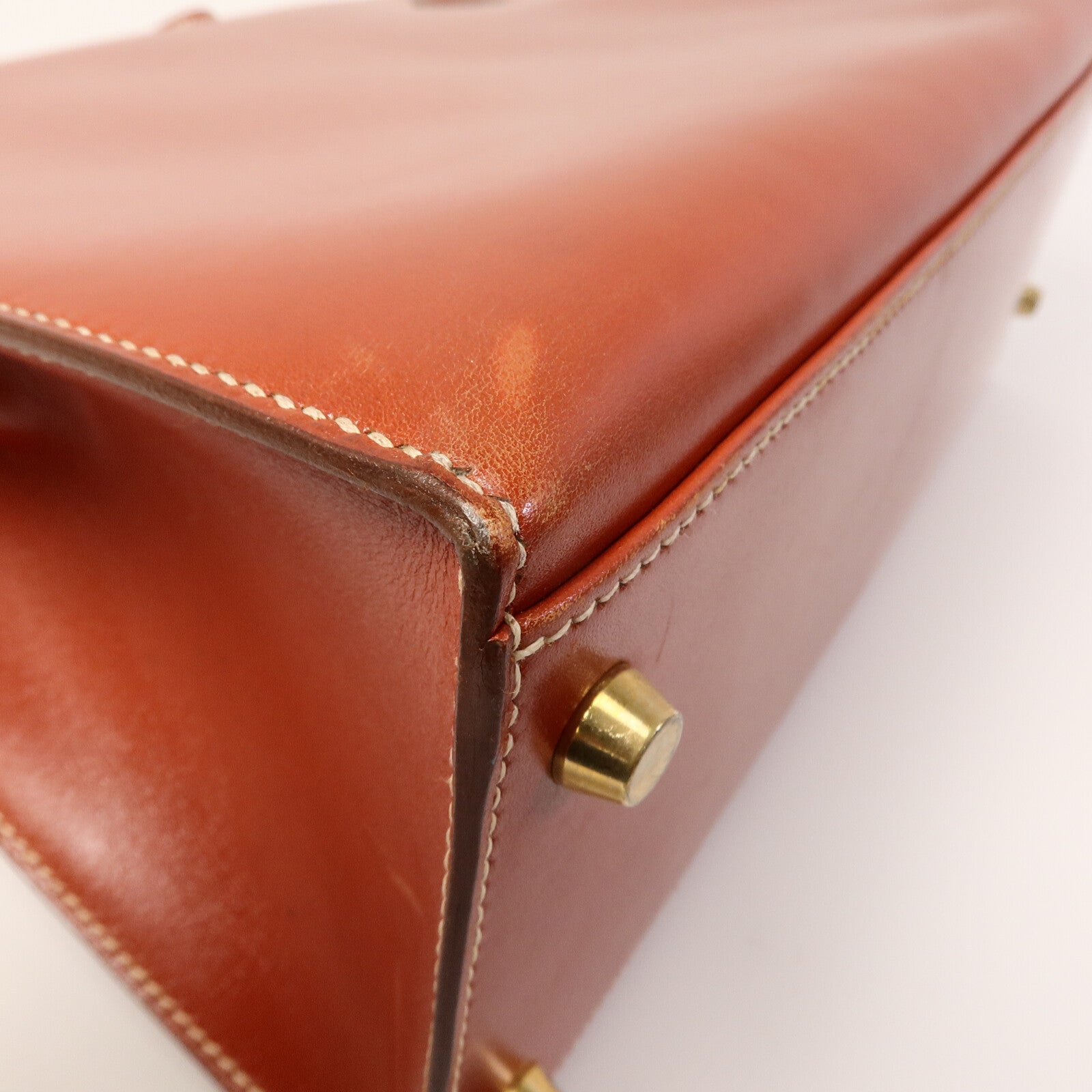 HERMES Box皮革Kelly 32手挽袋