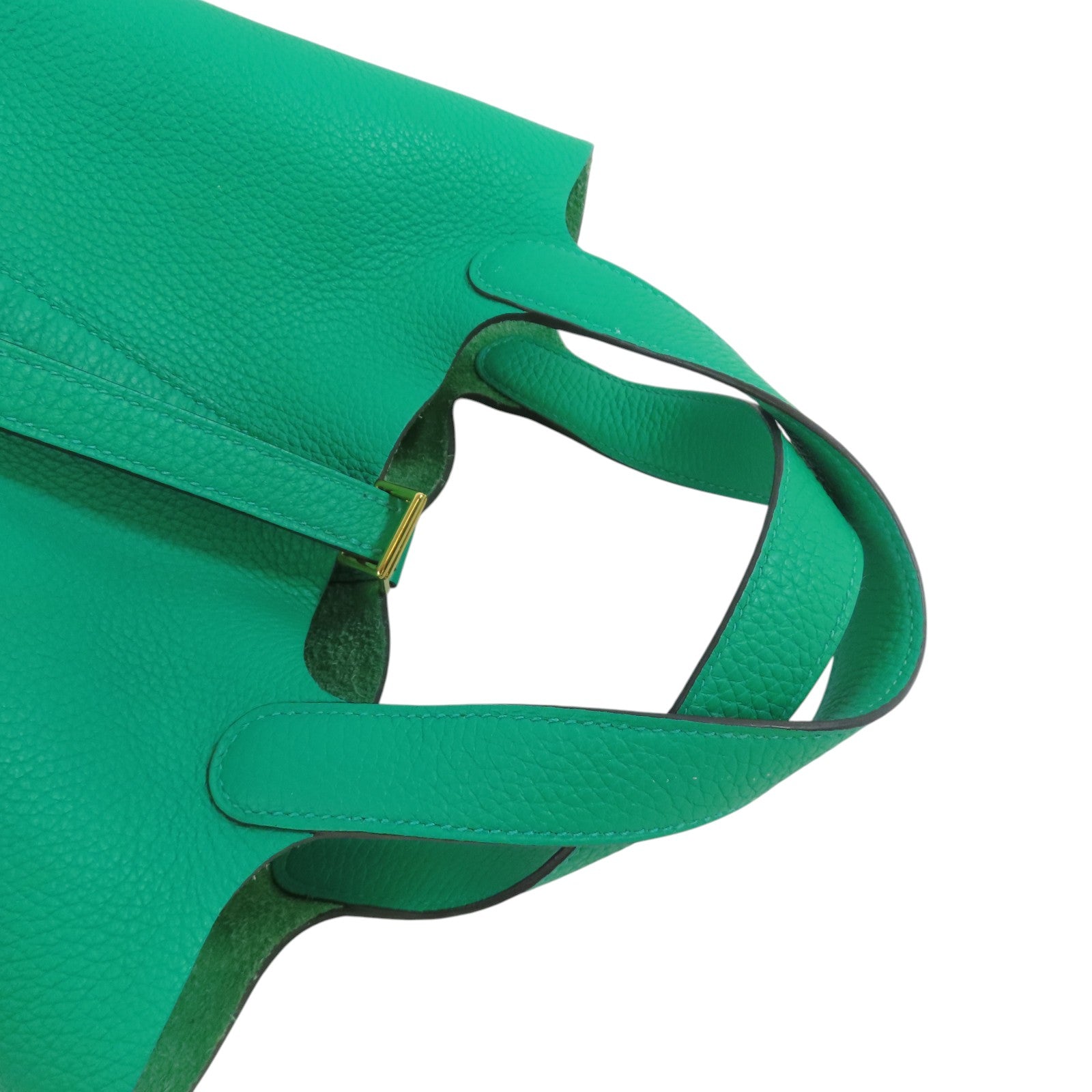 HERMES Clemence皮革Picotin PM Tote Bag金扣手挽袋