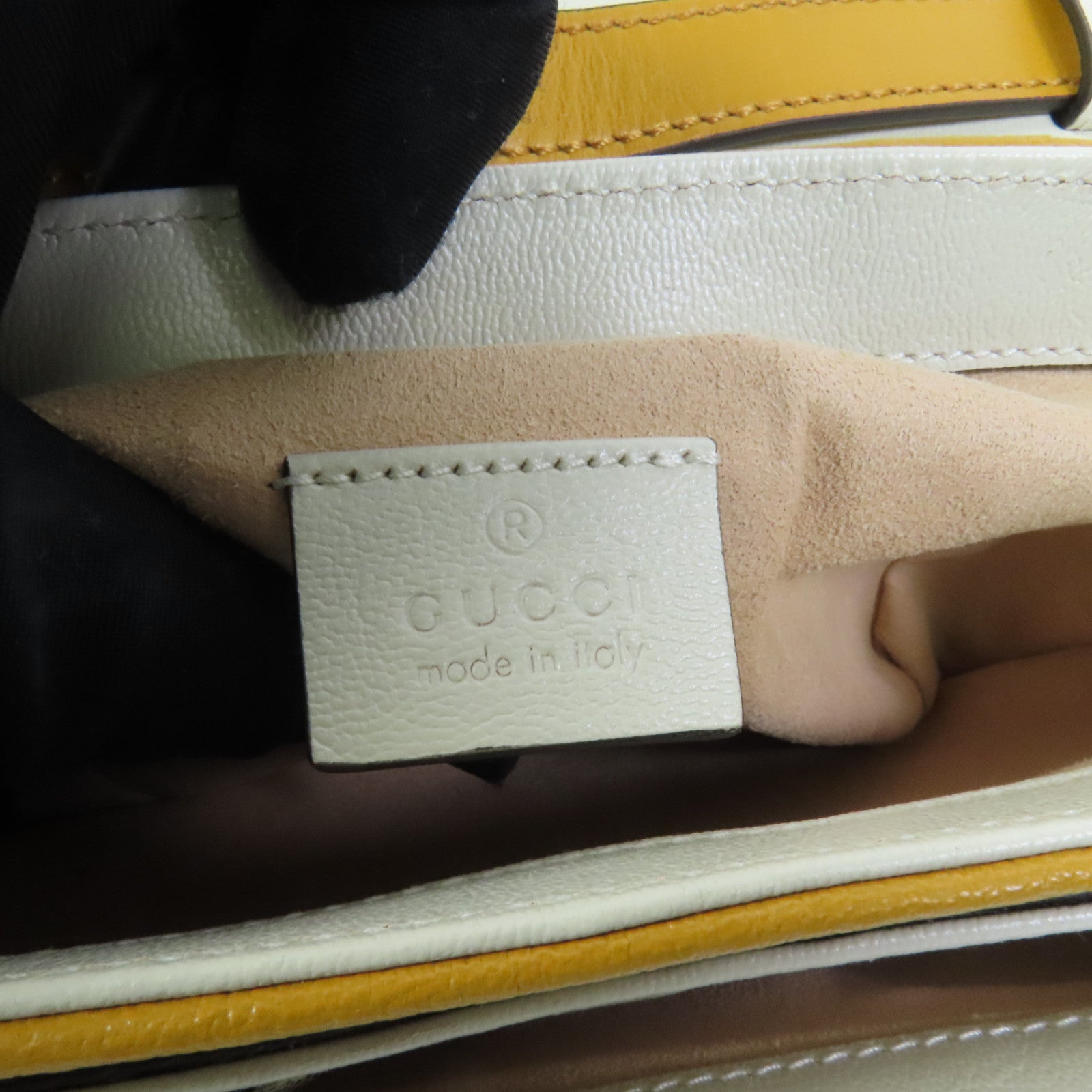 GUCCI 塗層帆布/牛皮皮革Padlock Mini Top Handle Bag金扣手挽肩背兩用袋